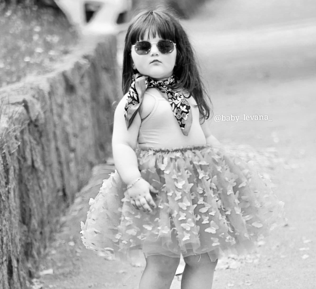 DOLLY by Le Petit Tom ® ALLOVER BUTTERFLIES TUTU SKIRT pink