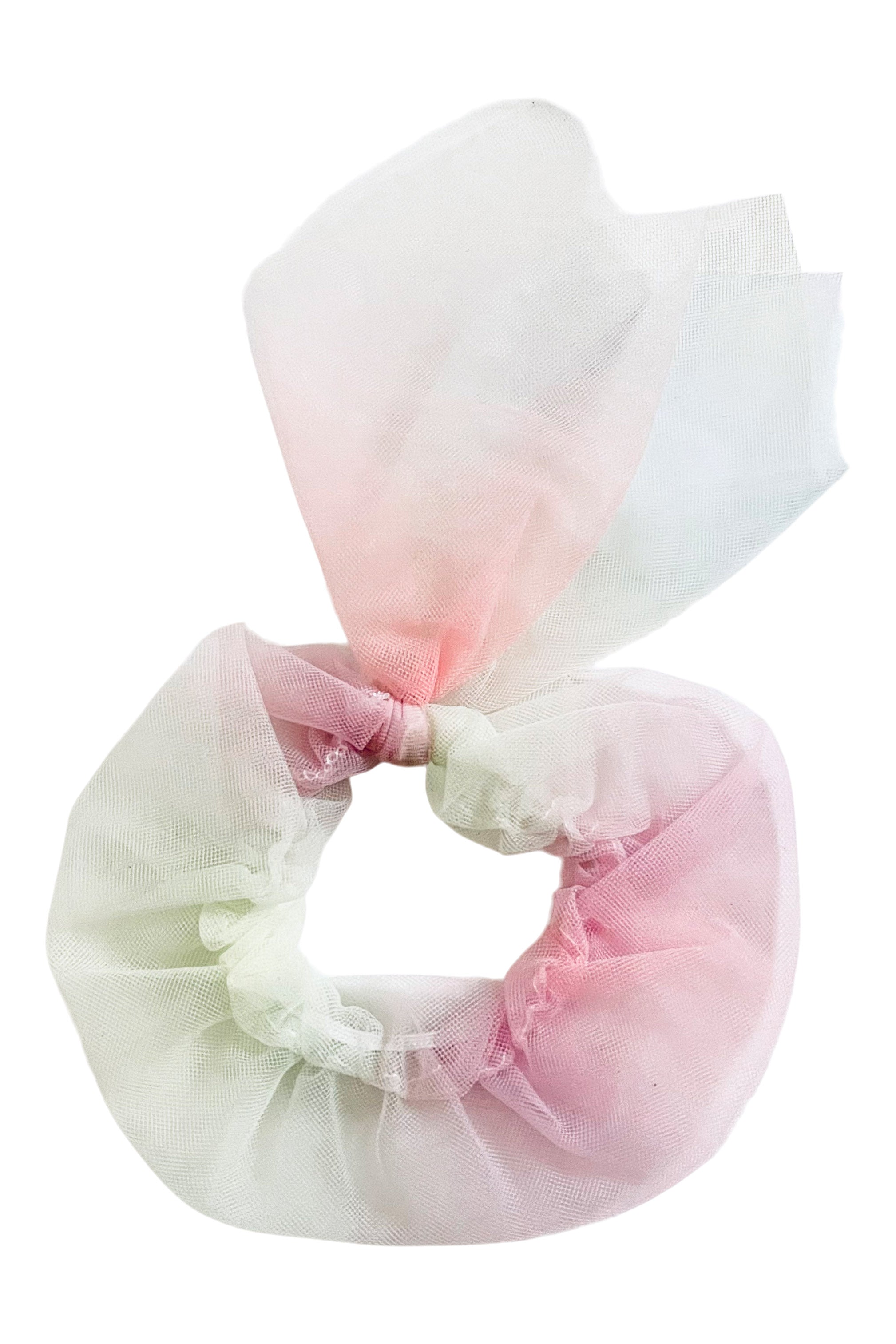 DOLLY® UNICORN RAINBOW PASTELS 🦄 🌈 TULLE HAIR SCRUNCHIE rainbow