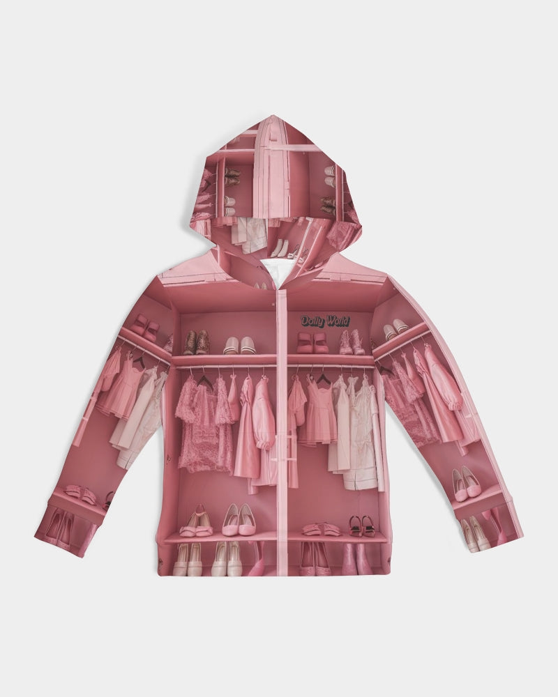 DOLLY WORLD BALLET PINK CLOSET Kids Hoodie