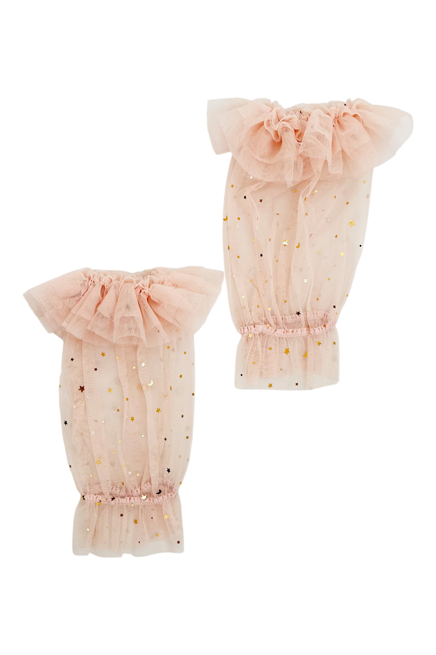 DOLLY® STARS & MOON ⭐️ 🌙  'RUFFLE YOUR LIMBS' GLOVES/ LEGGINGS ballet pink