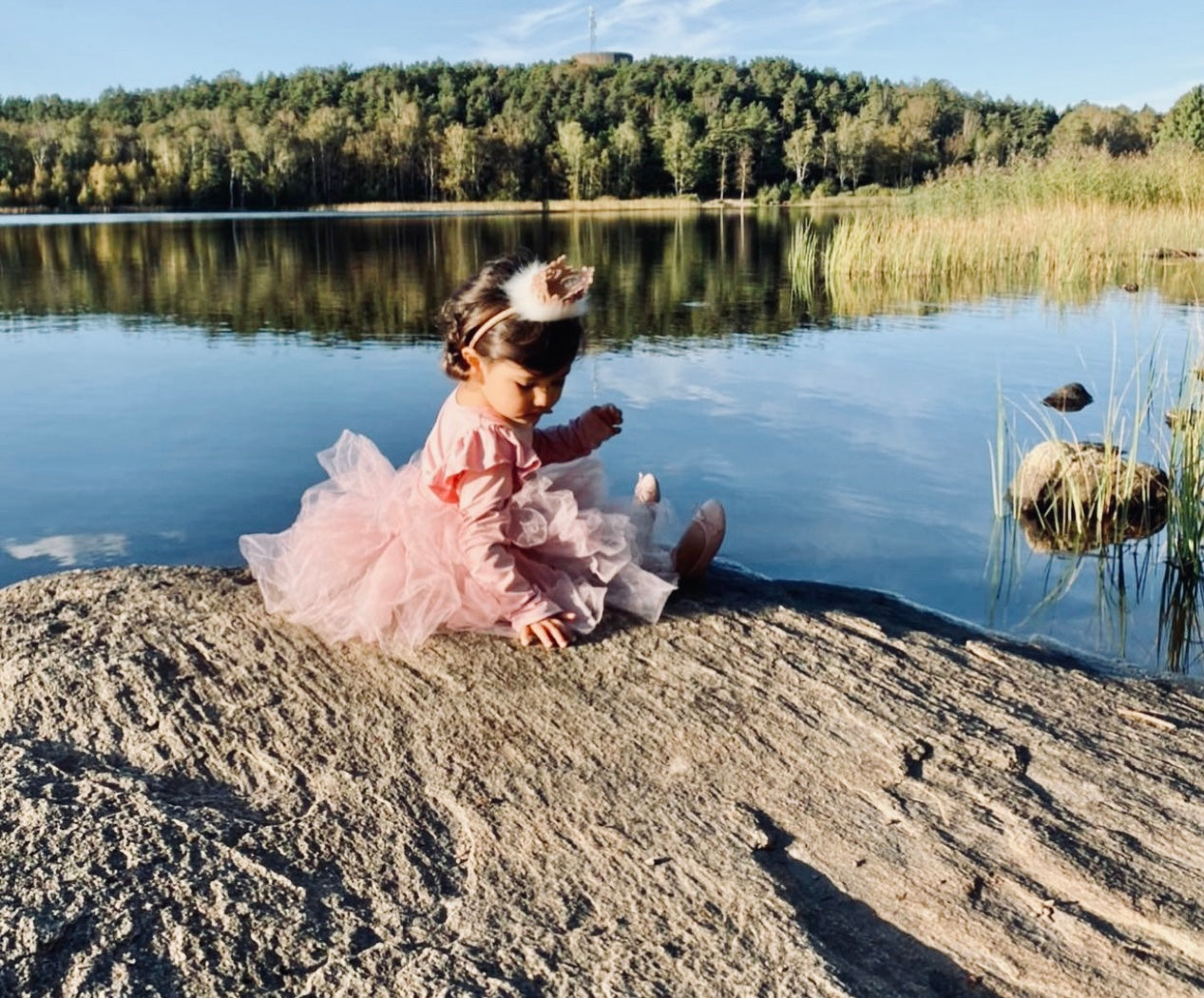 DOLLY by Le Petit Tom ® TIMELESS LONG SLEEVE TUTU DRESS pink