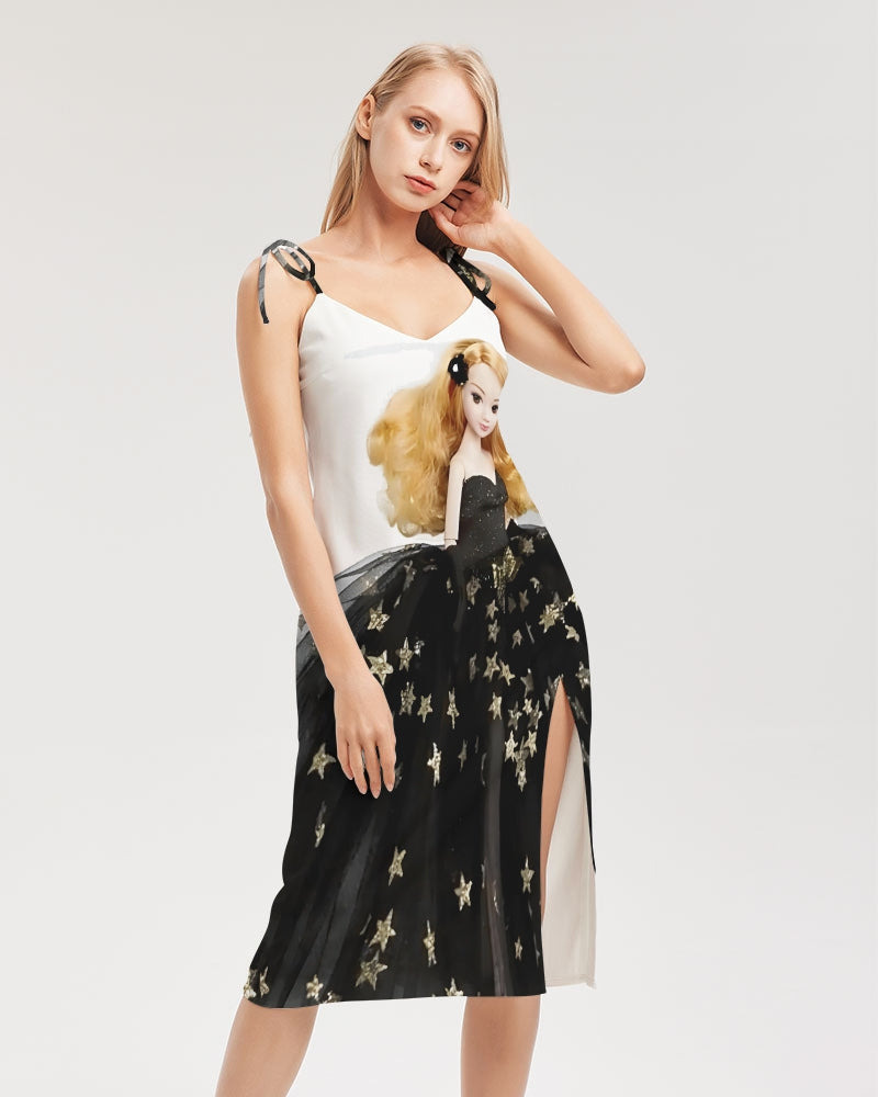 DOLLY® Fashion Doll Star Women's Tie Strap Split Dress