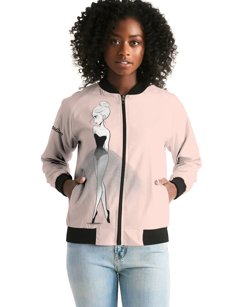 DOLLY DOODLING Ballerina Dolly pink Women's Bomber Jacket