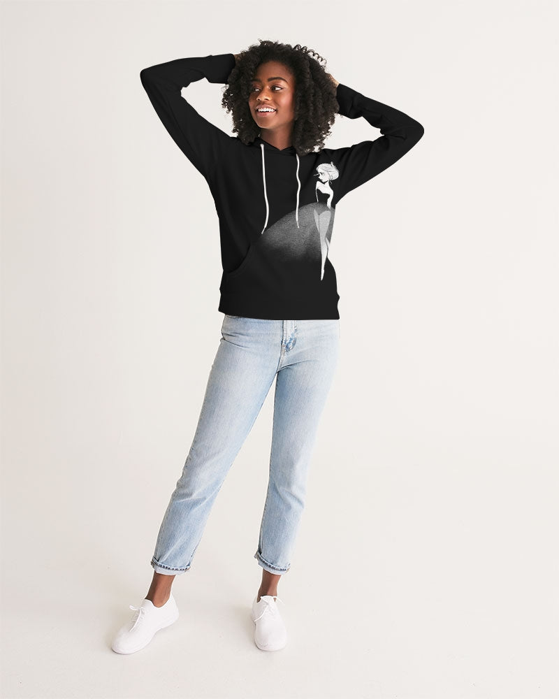 DOLLY DOODLING Ballerina Black Women's Hoodie