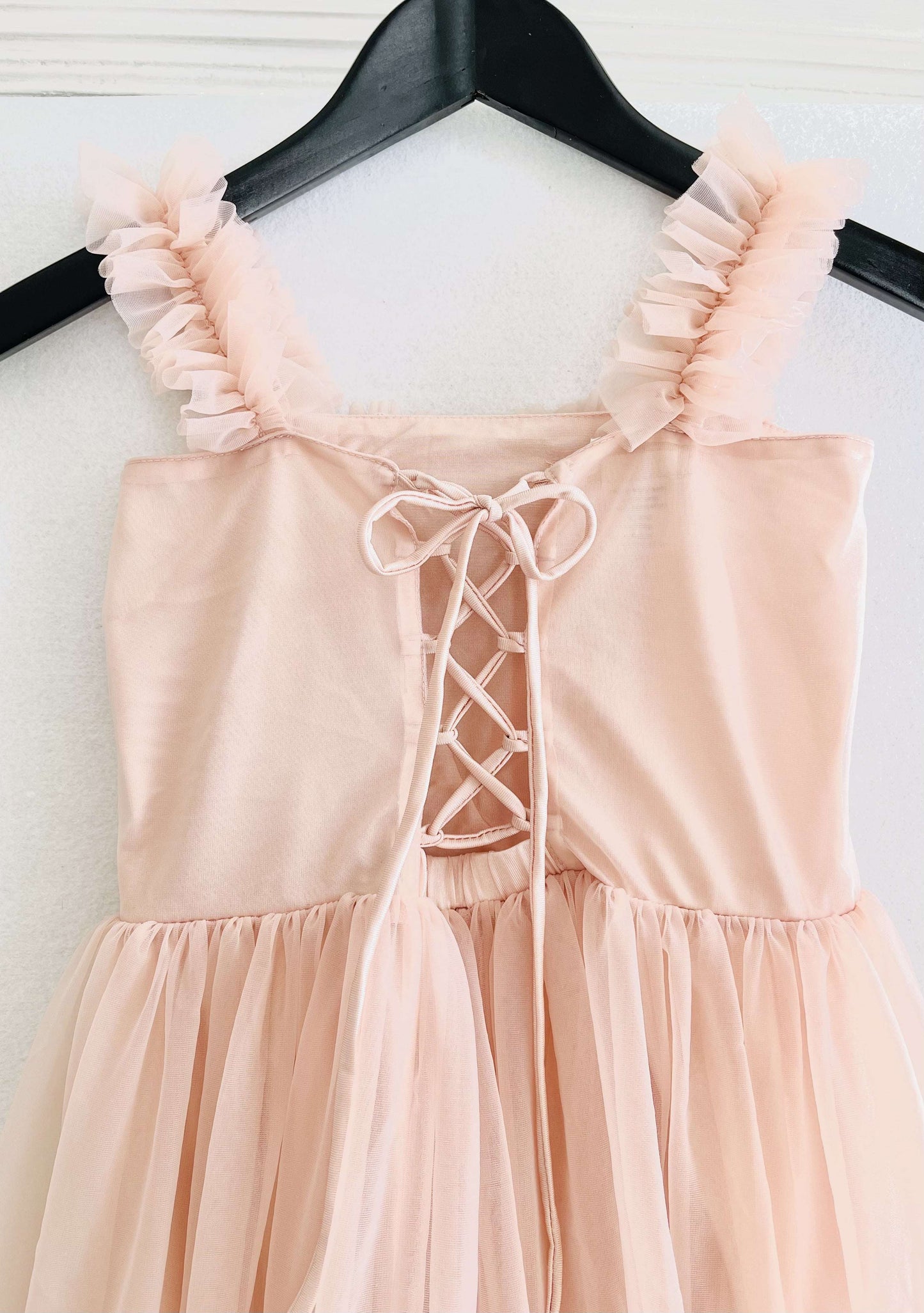 VESTIDO DE CORAZONES CON CORDONES EN LA ESPALDA DOLLY ♥ ballet pink
