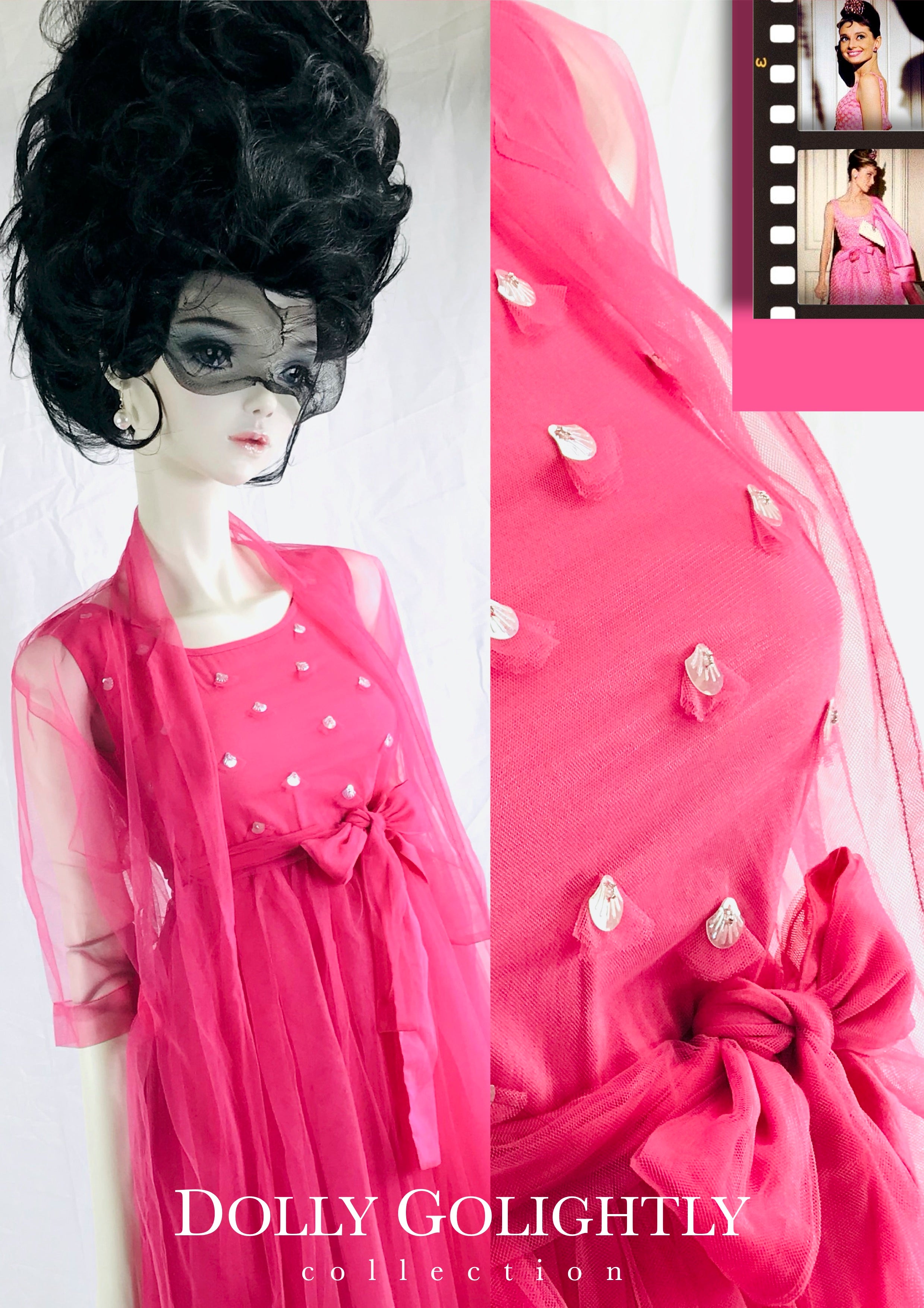 DOLLY GOLIGHTLY PINK TULLE CAPE pink