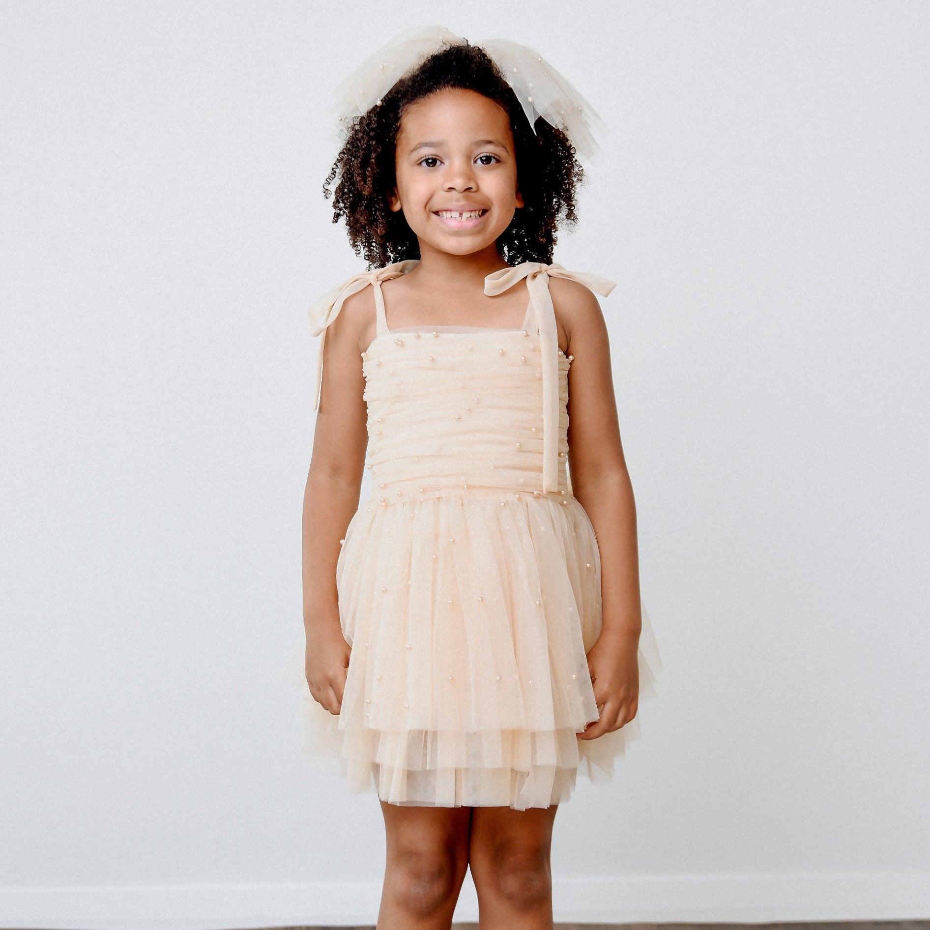 DOLLY® PEARL TULLE BALLERINA DRESS cream ⚪