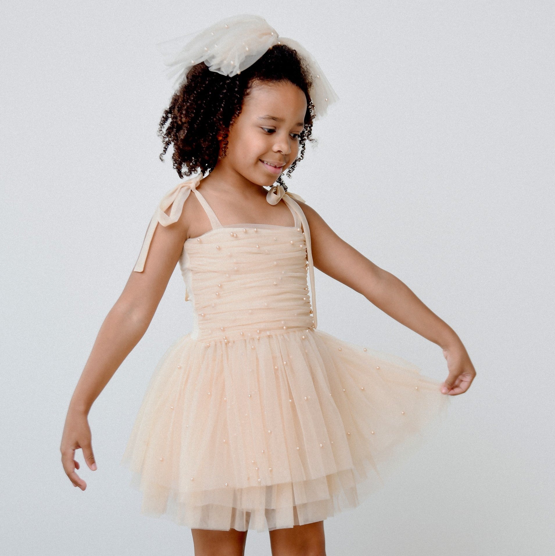 DOLLY® PEARL TULLE BALLERINA DRESS cream ⚪
