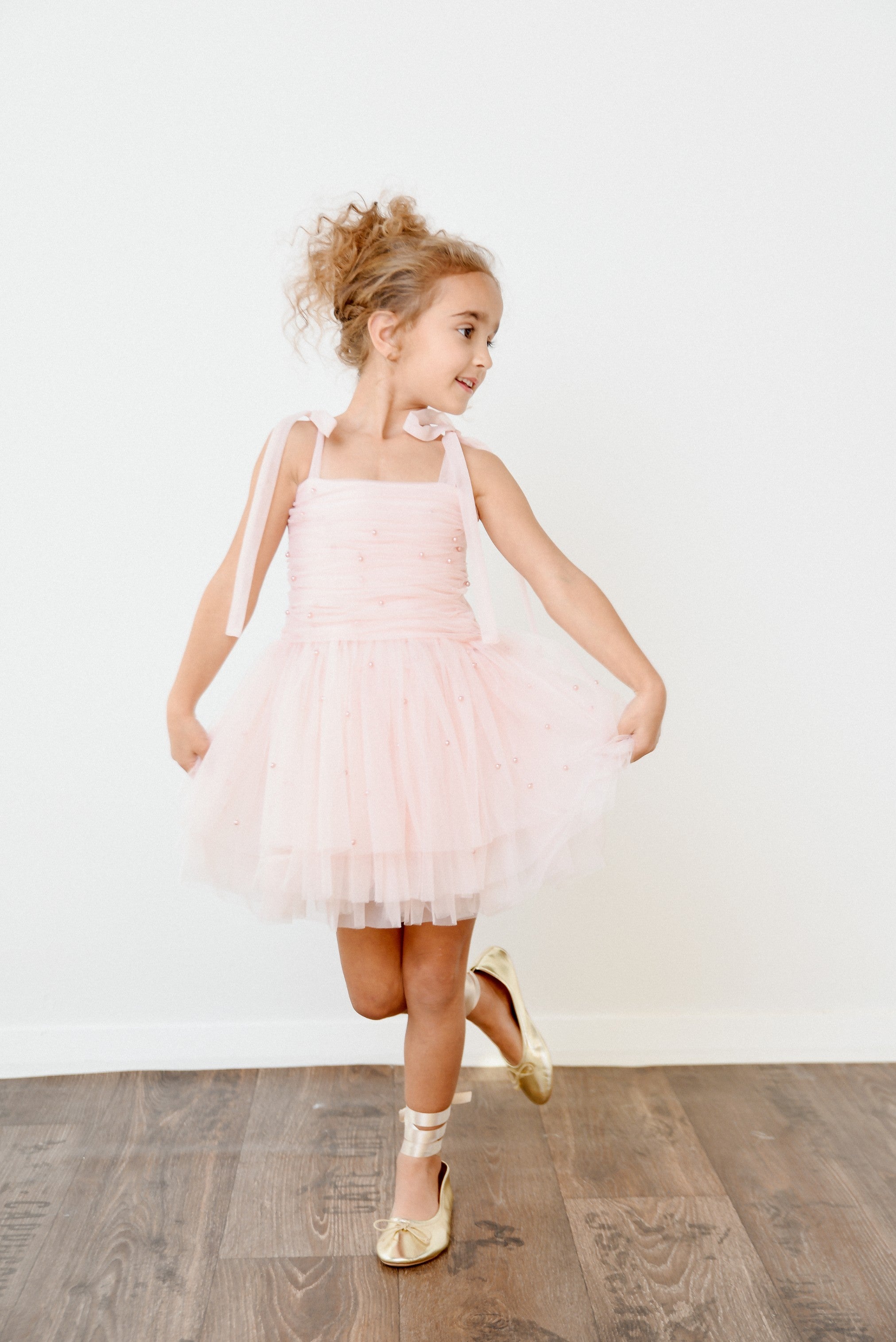 DOLLY® PEARL TULLE BALLERINA DRESS dollypink ⚪