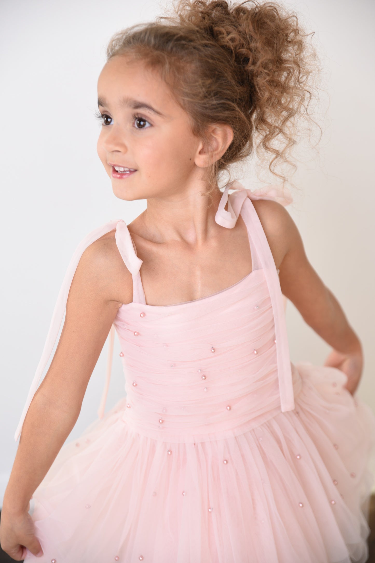 DOLLY® PEARL TULLE BALLERINA DRESS dollypink  ⚪