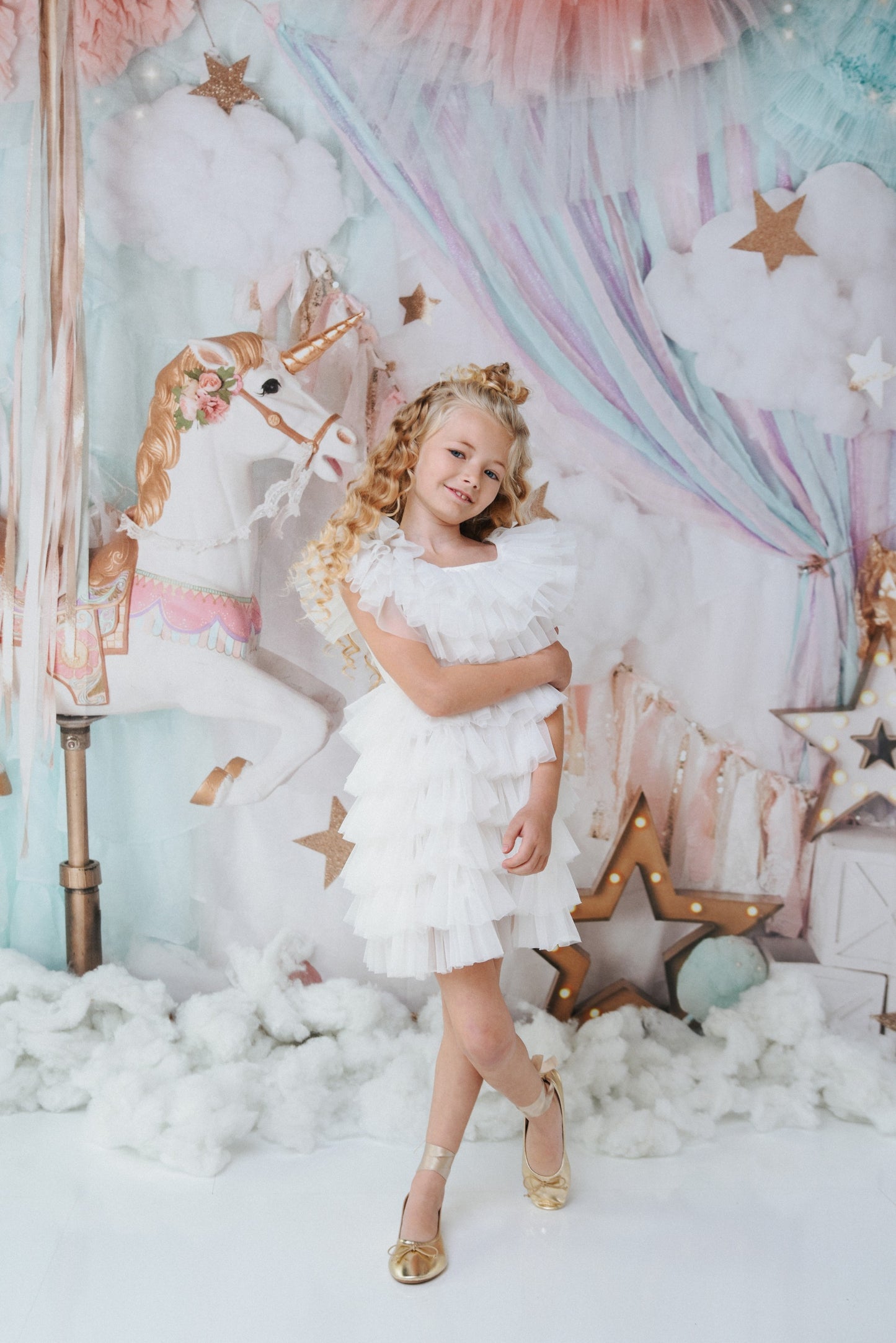 DOLLY DELICIOUS CAKE DRESS whipped cream white