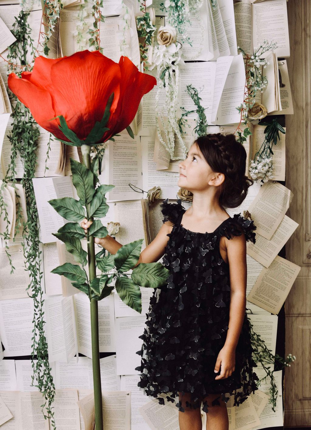 VESTIDO DE TUTÚ CON MARIPOSAS DOLLY by Le Petit Tom ® negro