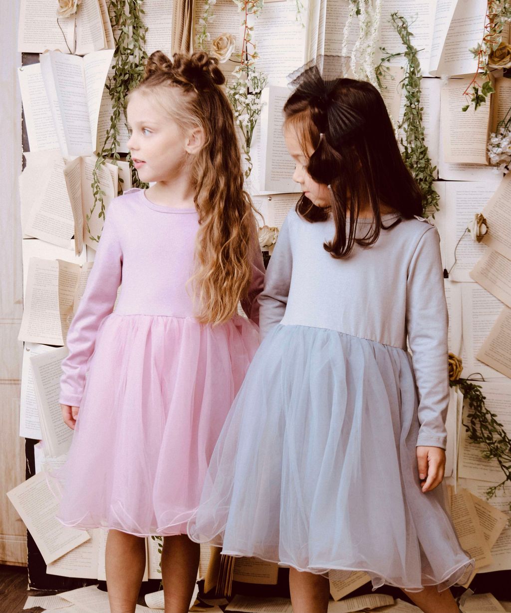 VESTIDO CON TUTÚ ALAS DE MARIPOSA DOLLY by Le Petit Tom ® rosa