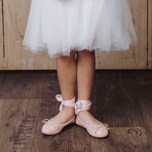 DOLLY by Le Petit Tom ® BAILARINAS CLÁSICAS CON LAZOS rosa