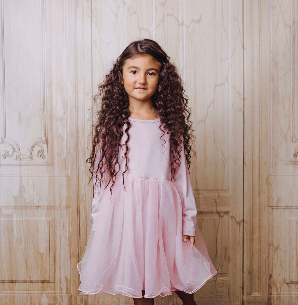 VESTIDO CON TUTÚ ALAS DE MARIPOSA DOLLY by Le Petit Tom ® rosa