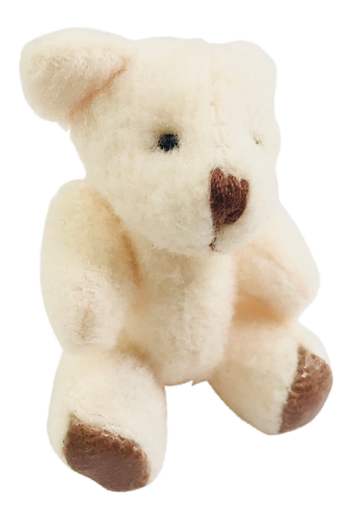 MINI JOINTED TEDDY BEAR 3,5 cm. offwhite