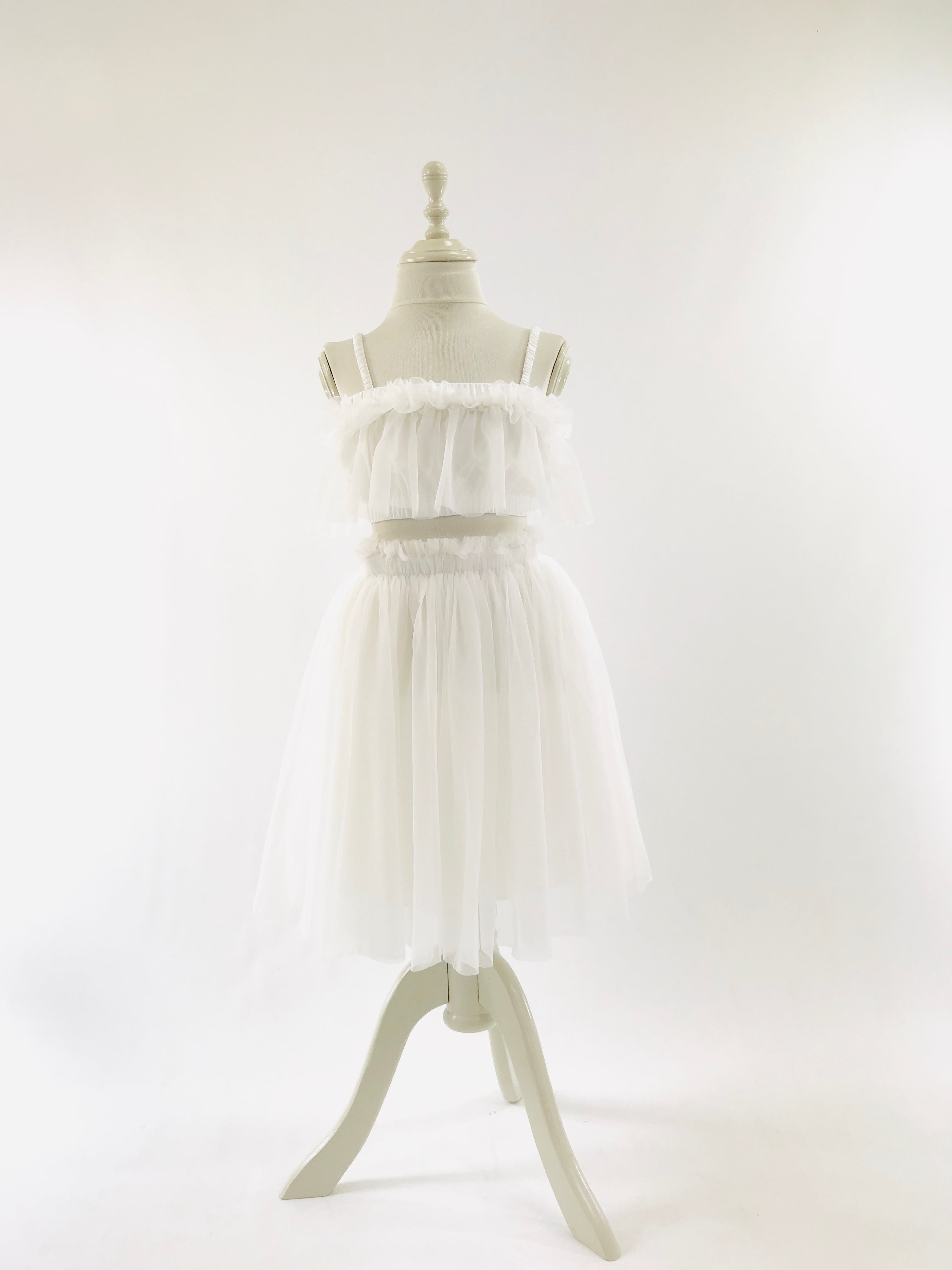 DOLLY 2 WAY TUTU VESTIDO BEACH COVER UP blanco roto