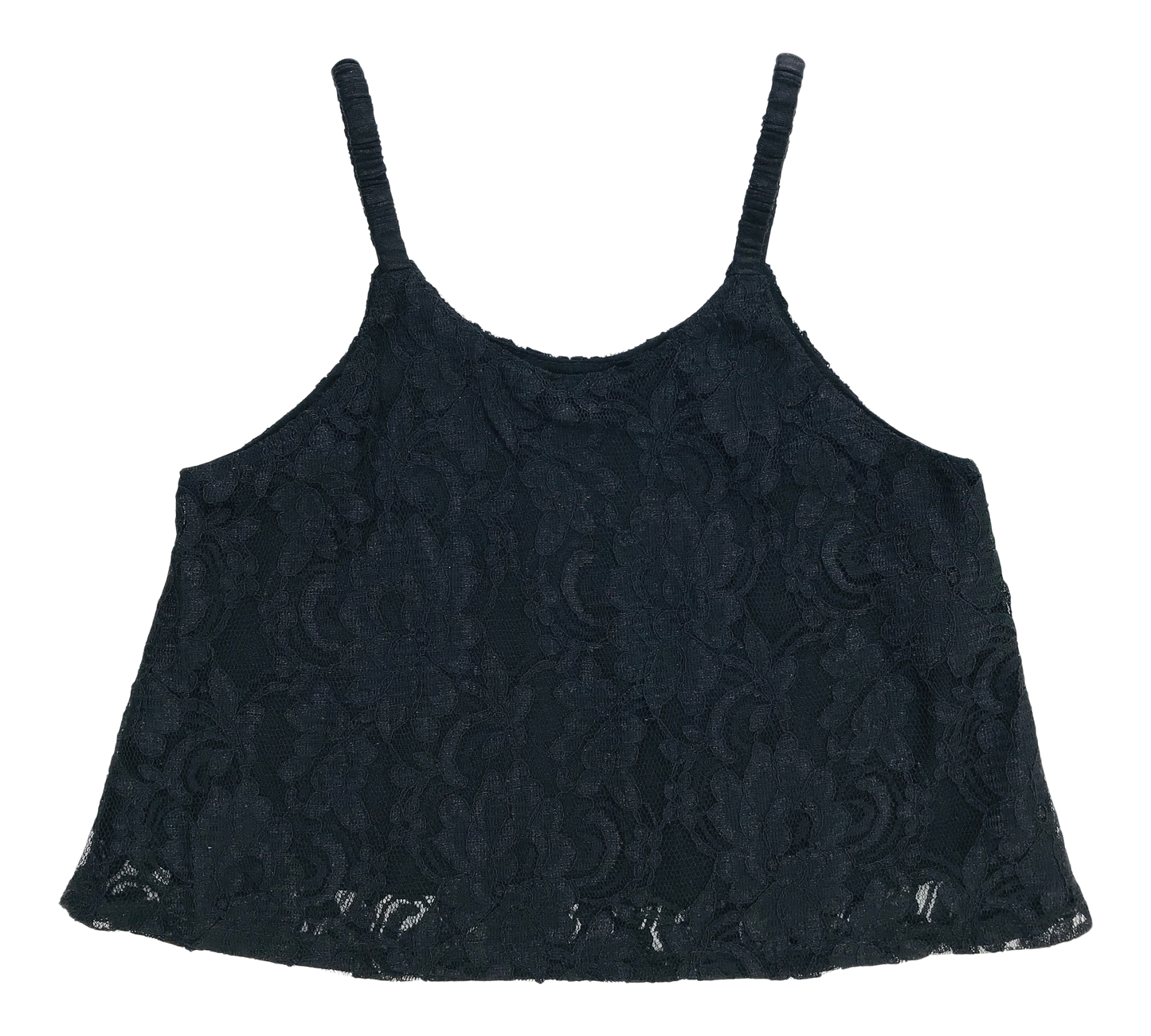 [OUTLET] DOLLY by Le Petit Tom ® LACY SPAGHETTI TOP black