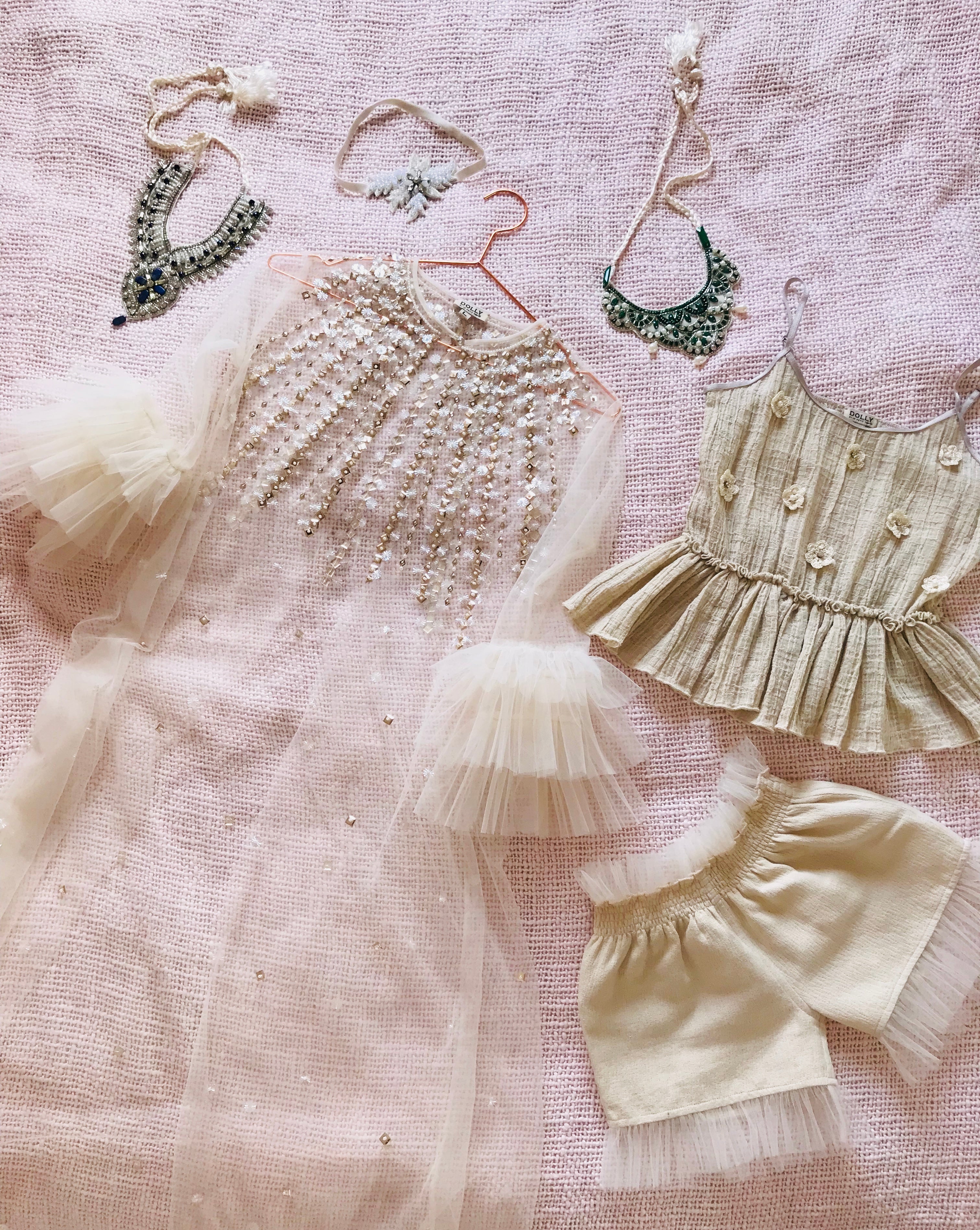 DOLLY by Le Petit Tom ® JEWELER'S CRYSTALS shorts de bailarina