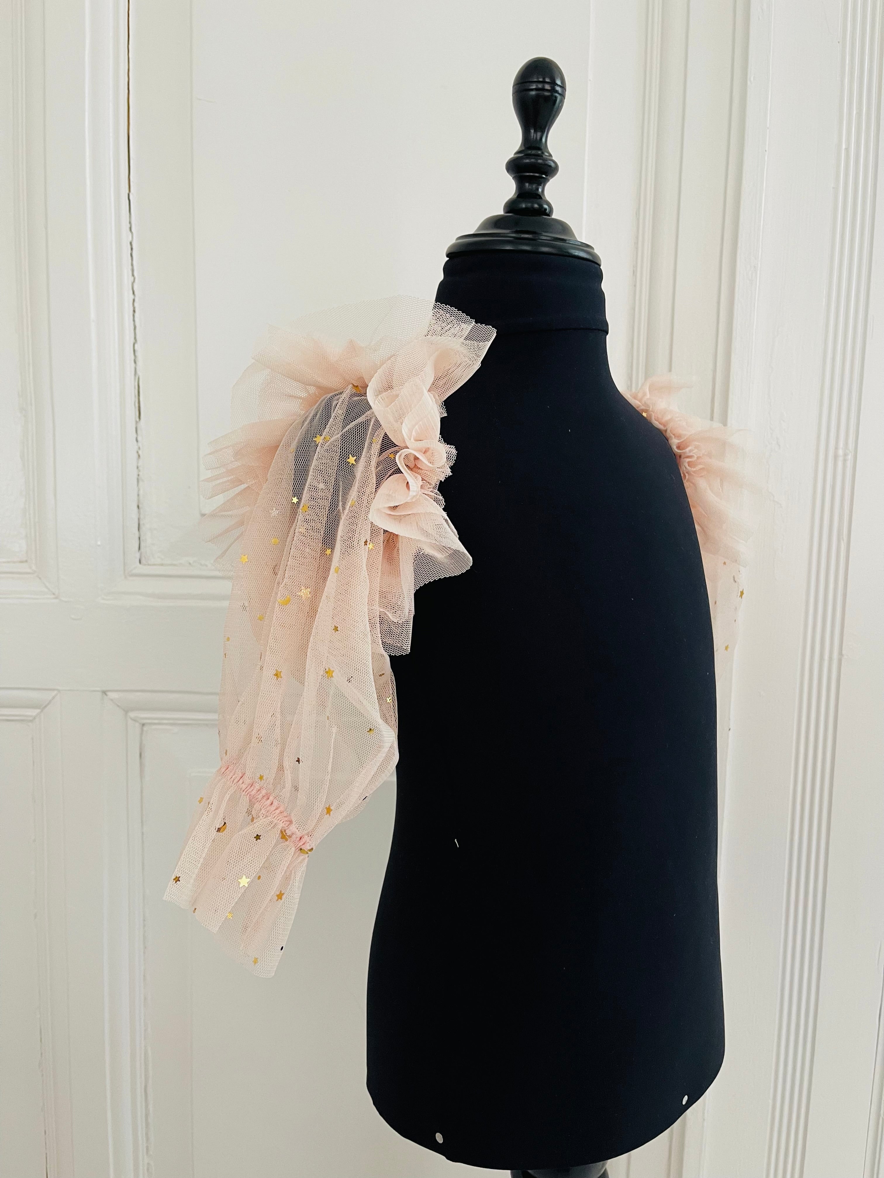 DOLLY® STARS & MOON ⭐️ 🌙 'RUFFLE YOUR LIMBS' GLOVES/ LEGGINGS ballet pink