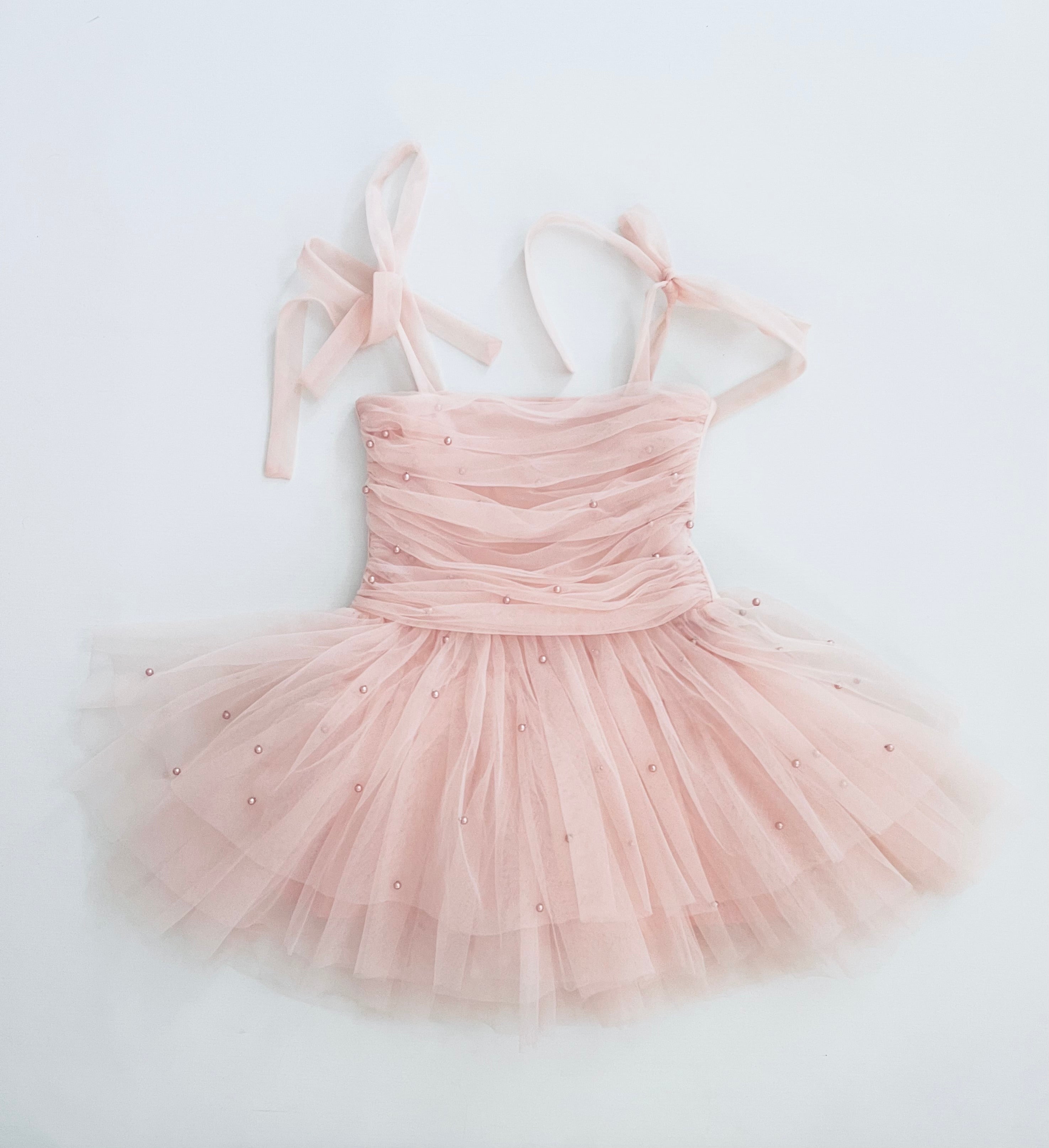 DOLLY® PEARL TULLE BALLERINA DRESS dollypink ⚪