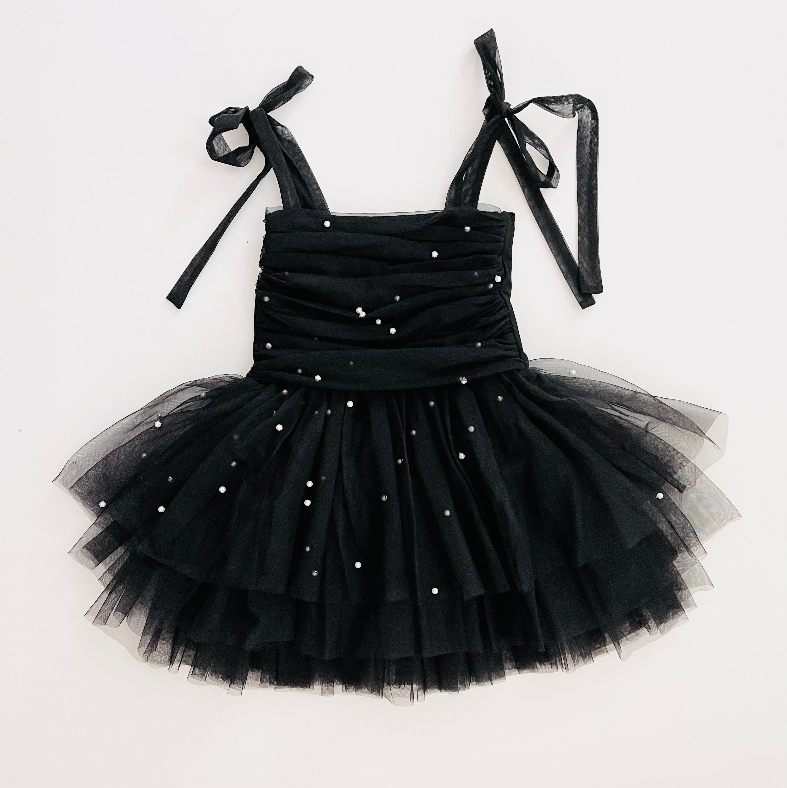 DOLLY® PEARL TULLE BALLERINA DRESS black ⚪