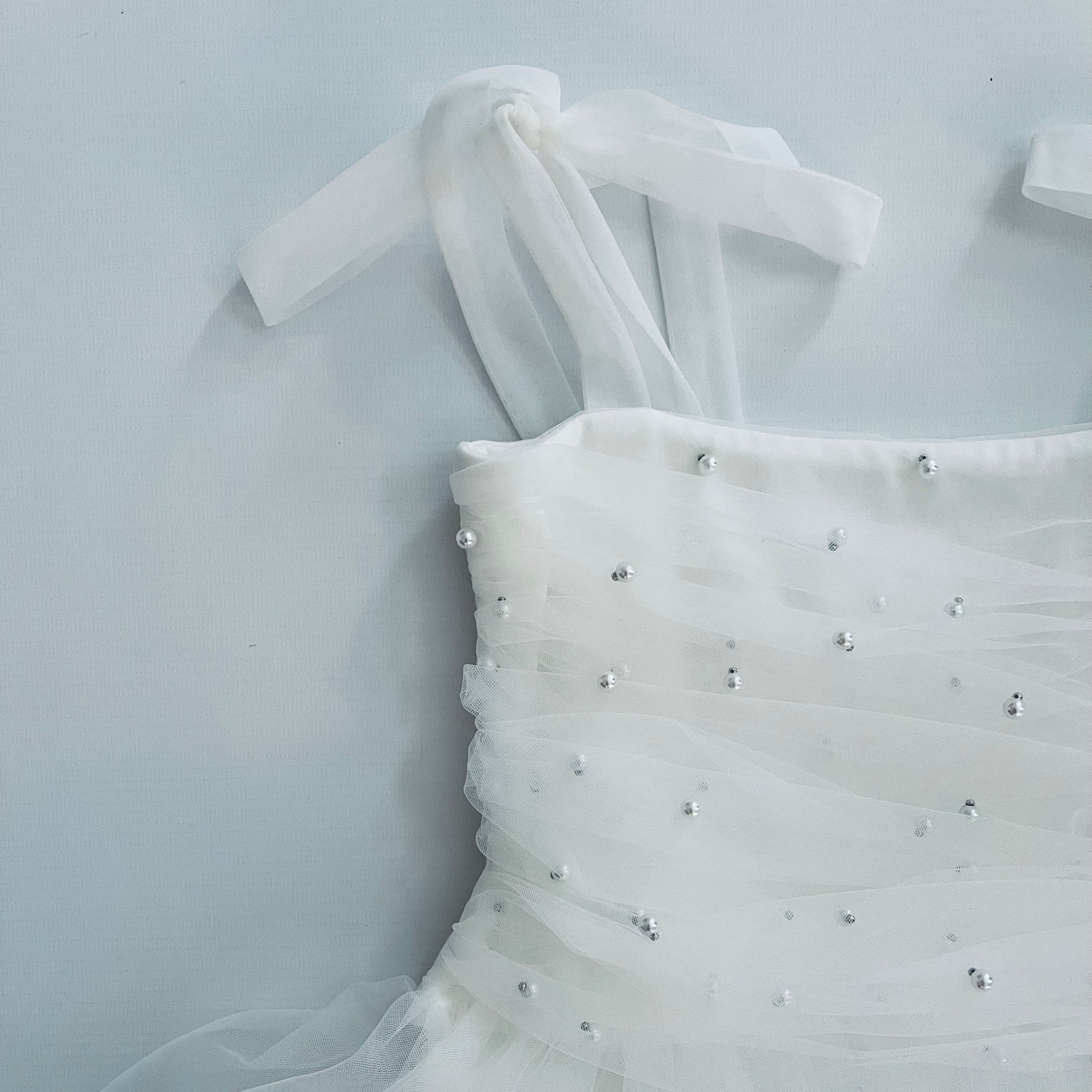 DOLLY® PEARL TULLE BALLERINA DRESS white ⚪