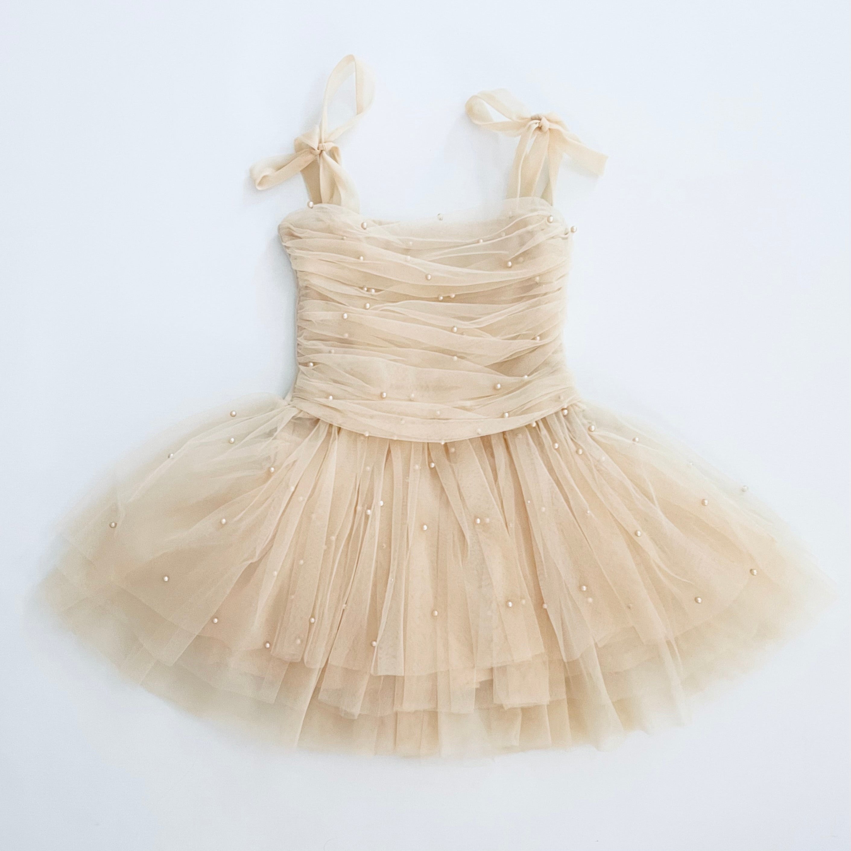 DOLLY® PEARL TULLE BALLERINA DRESS cream ⚪