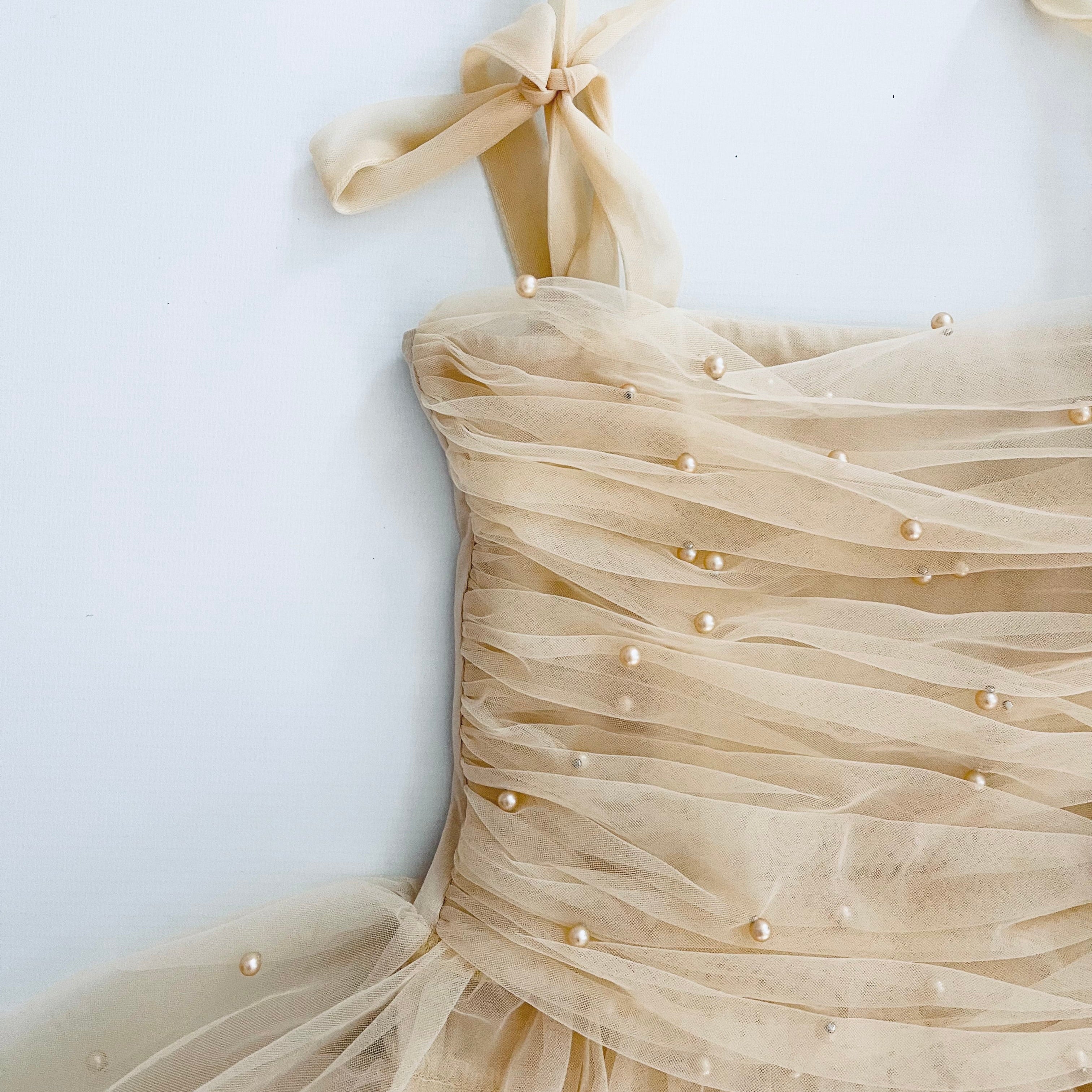 DOLLY® PEARL TULLE BALLERINA DRESS cream ⚪