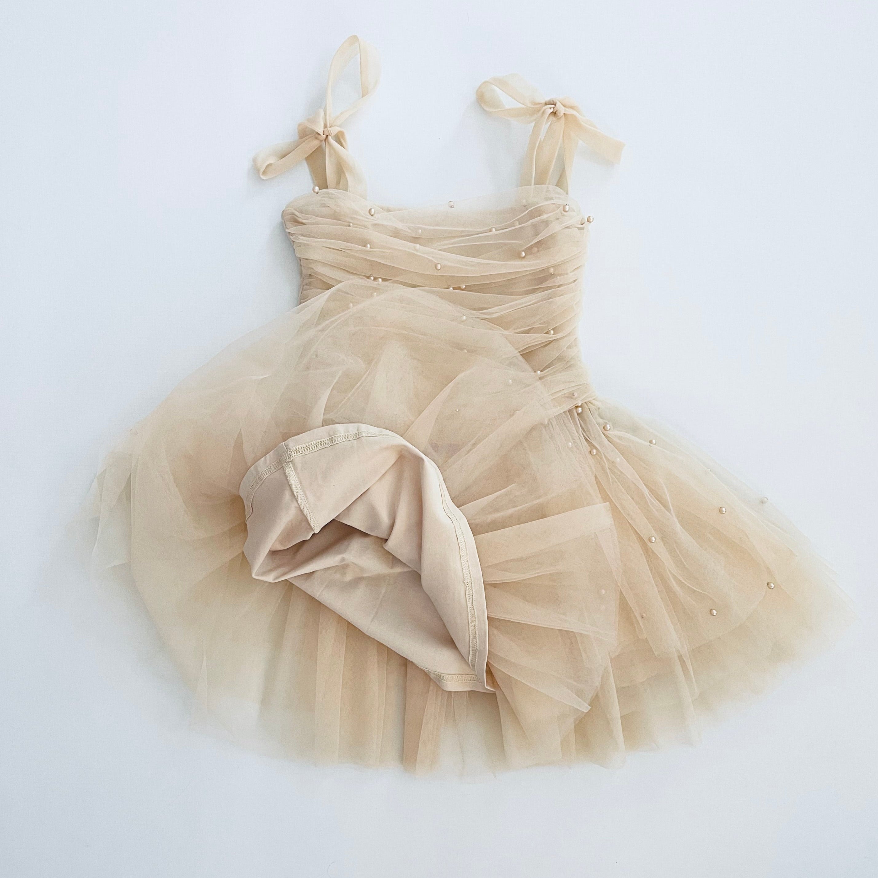 DOLLY® PEARL TULLE BALLERINA DRESS cream ⚪