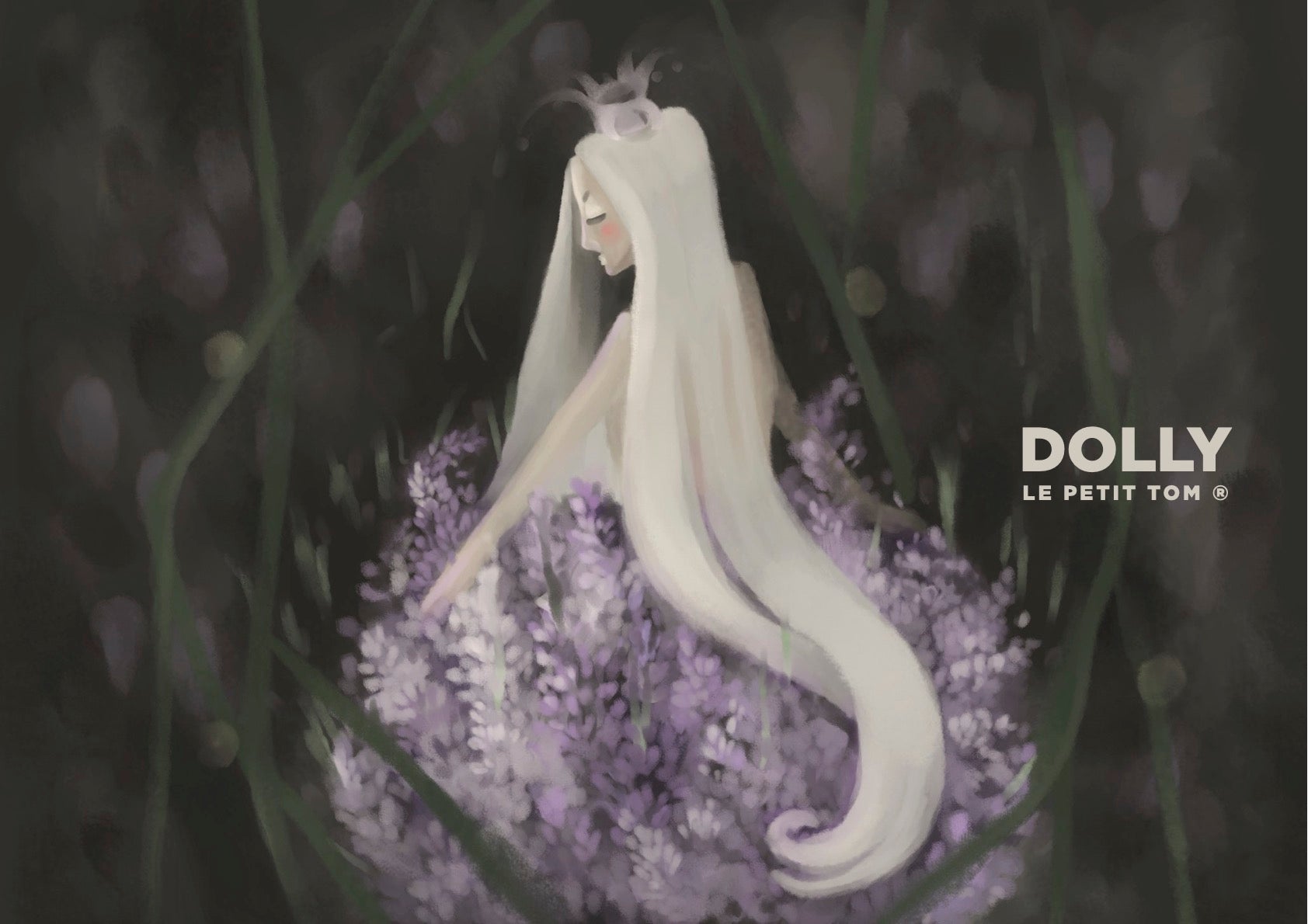 DOLLY by Le Petit Tom ® LITTLE LAVENDER QUEEN enagua pequeña lavanda