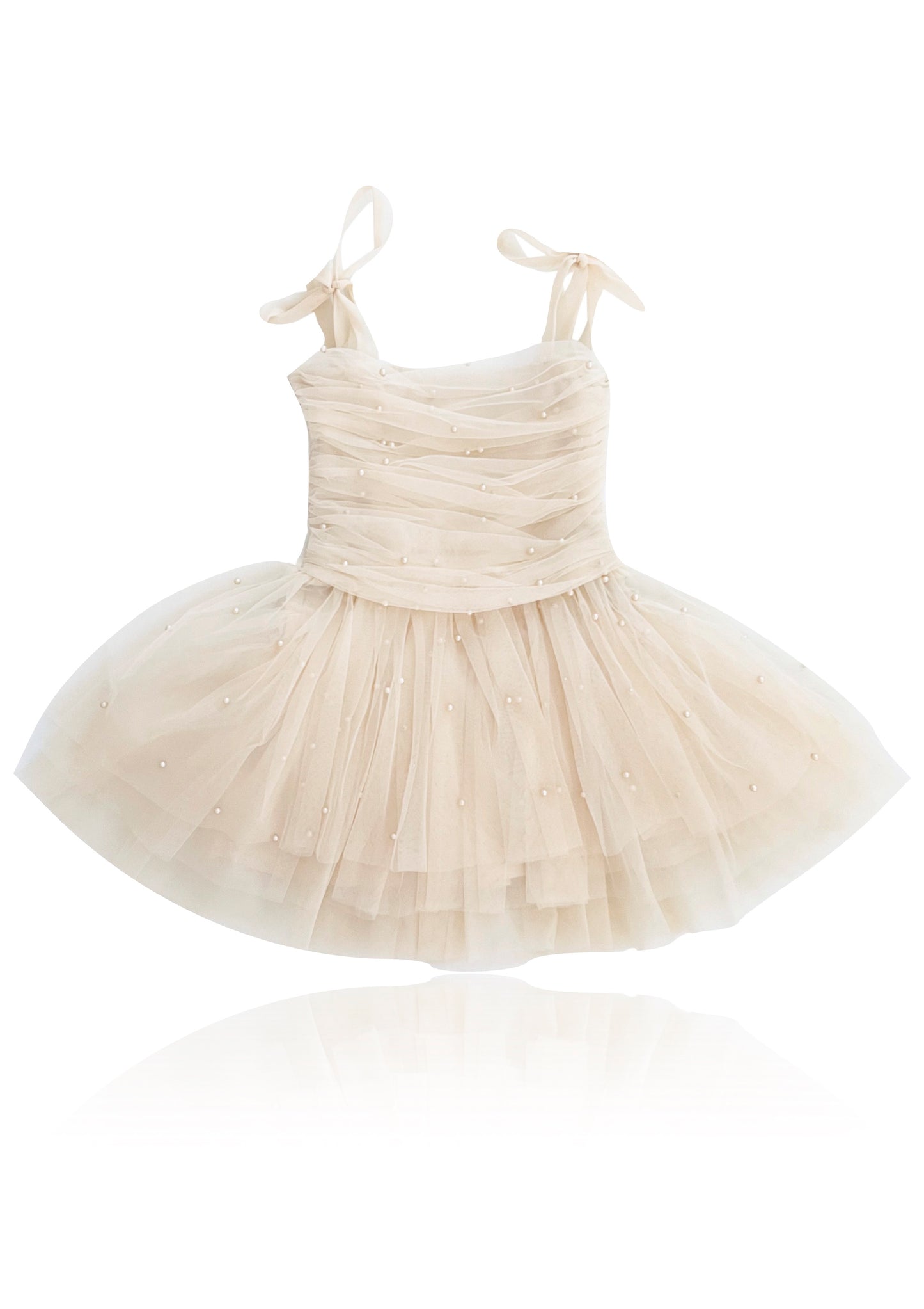 DOLLY® PEARL TULLE BALLERINA DRESS cream  ⚪