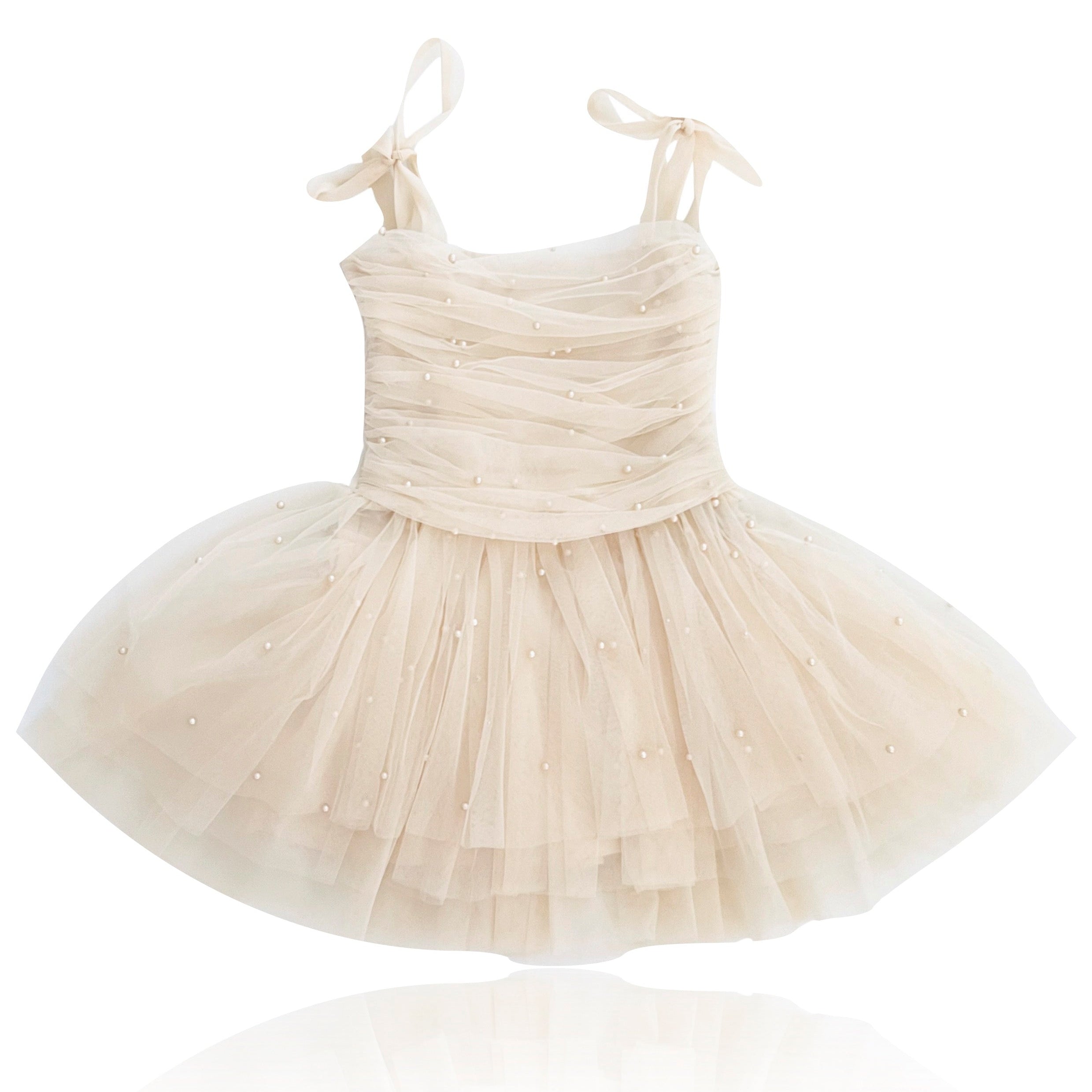 DOLLY® PEARL TULLE BALLERINA DRESS cream ⚪