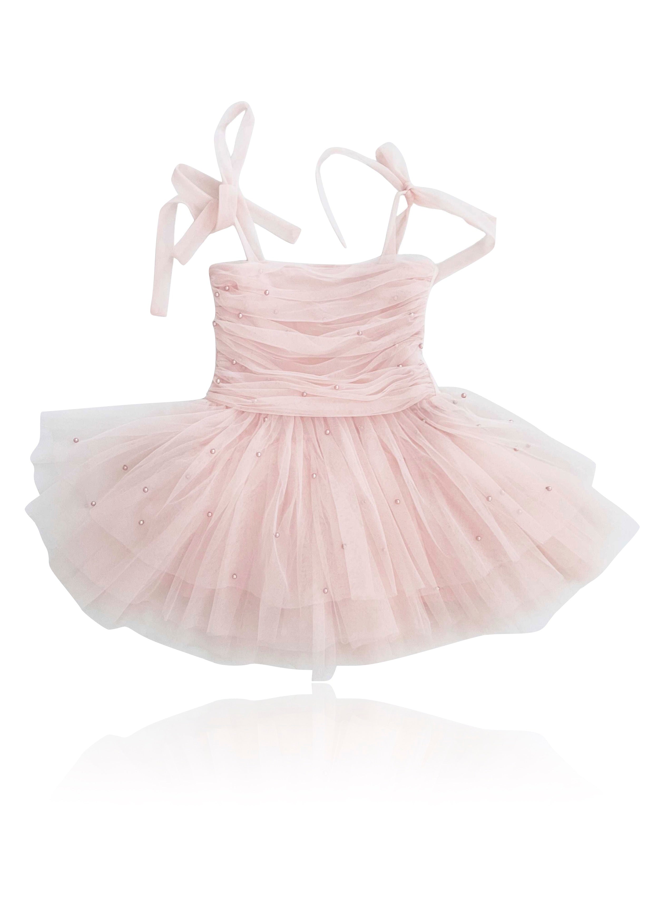 DOLLY® PEARL TULLE BALLERINA DRESS dollypink ⚪