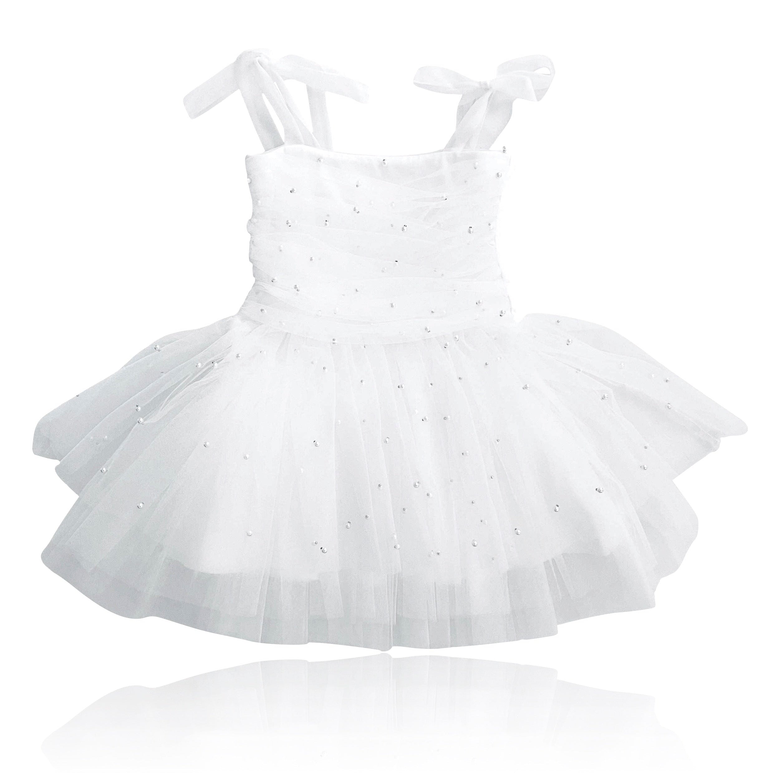 DOLLY® PEARL TULLE BALLERINA DRESS white ⚪