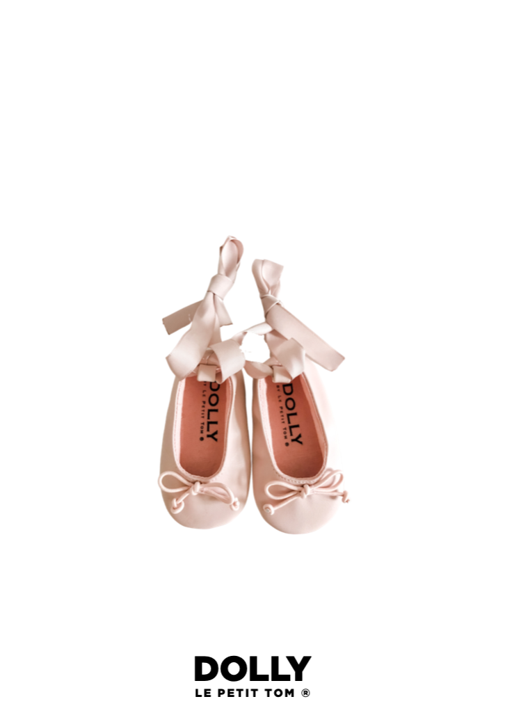 Baby ballet shoes with ribbon sales