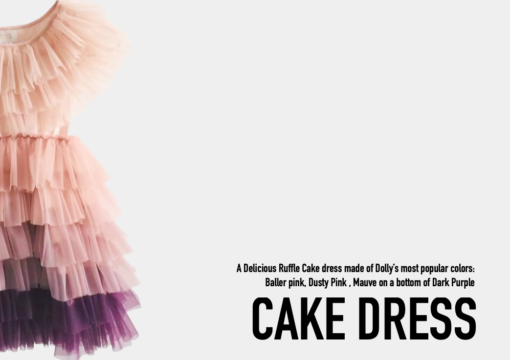 DOLLY DELICIOUS CAKE DRESS pink ombre