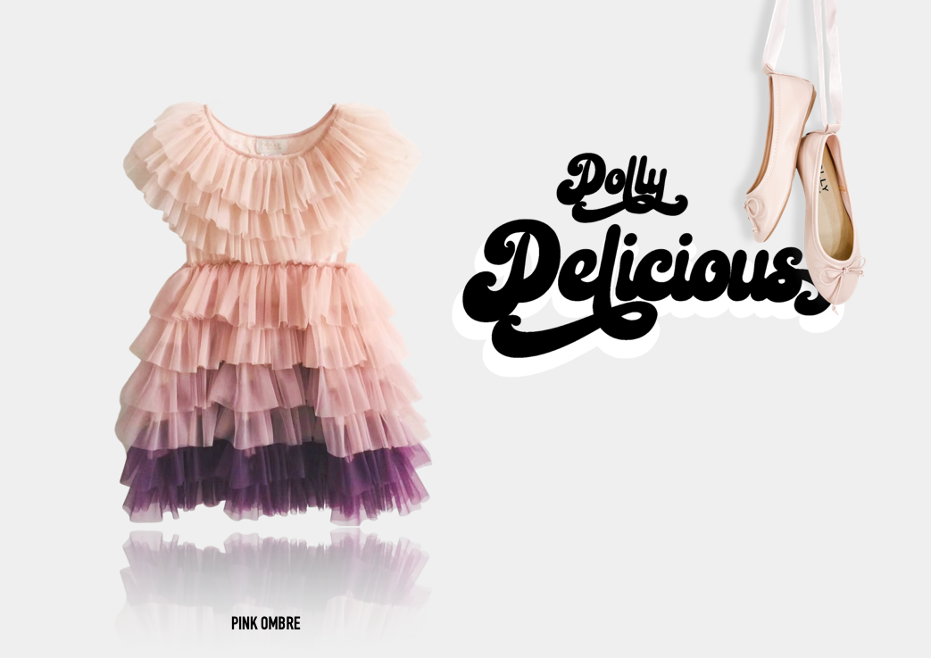 VESTIDO DOLLY DELICIOUS CAKE rosa ombre