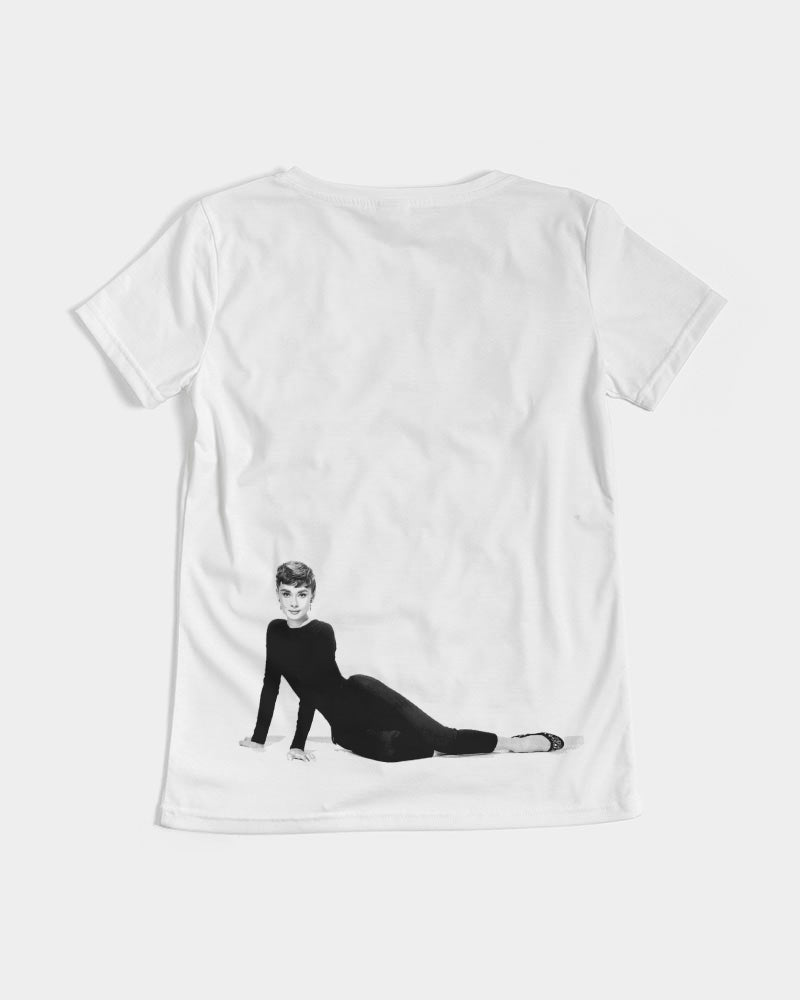 DOLLY's icon Audrey Hepburn Women's V-Neck Tee