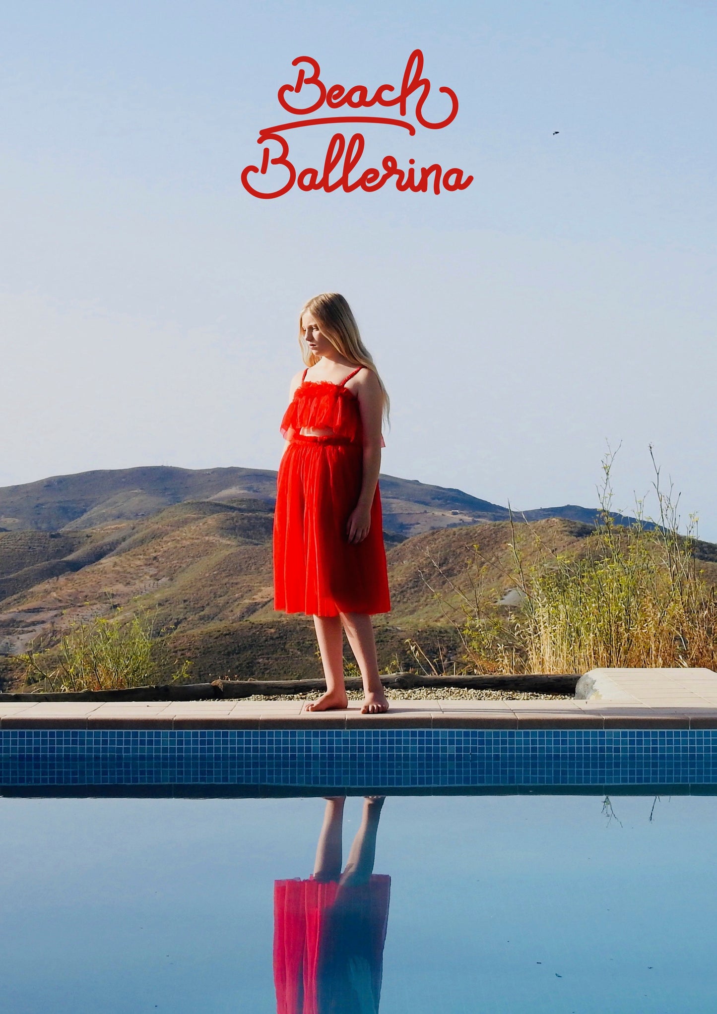 VESTIDO DE PLAYA DOLLY 2 WAY TUTU COVER UP rojo