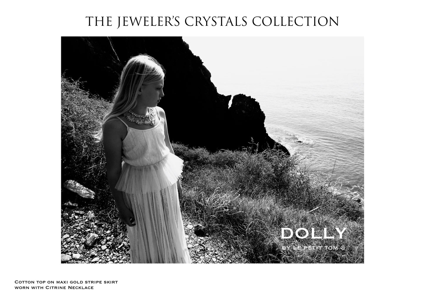 [ OUTLET!] DOLLY by Le Petit Tom ® JEWELER'S CRYSTALS  cotton top with lurex