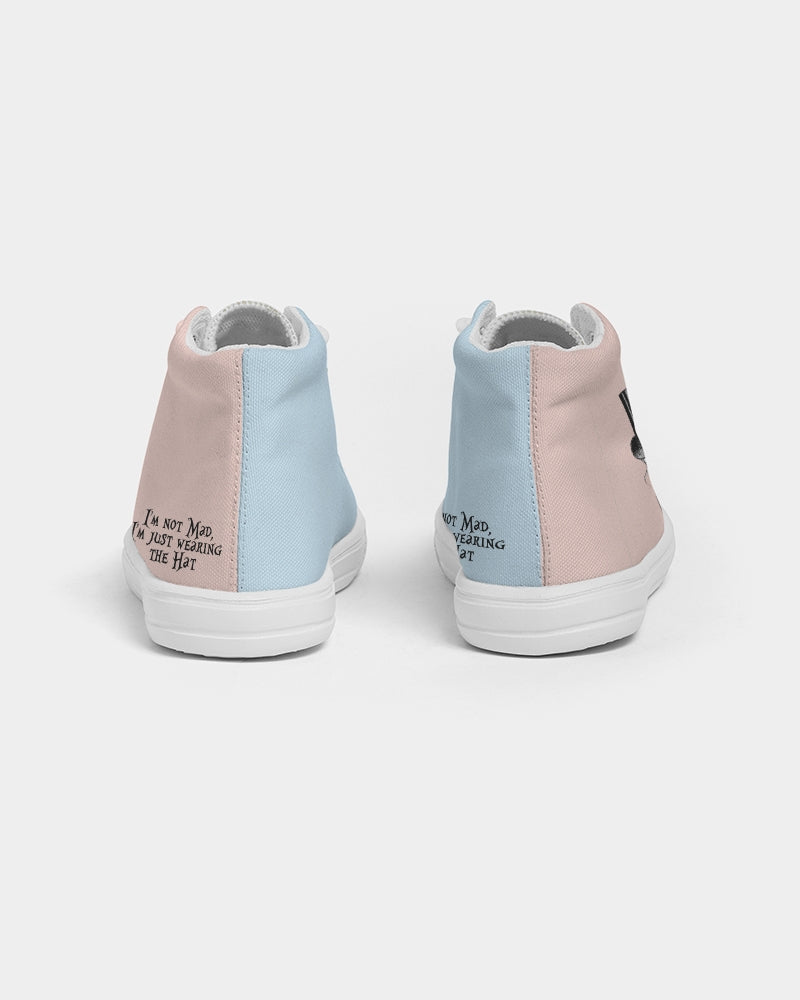 DOLLY IS NOT MAD BALLET PINK LIGHT BLUE Kids Hightop Canvas Shoe