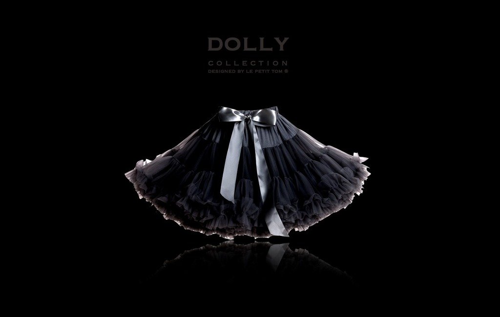 DOLLY by Le Petit Tom ® AUDREY HEPBURN pettiskirt black - DOLLY by Le Petit Tom ®