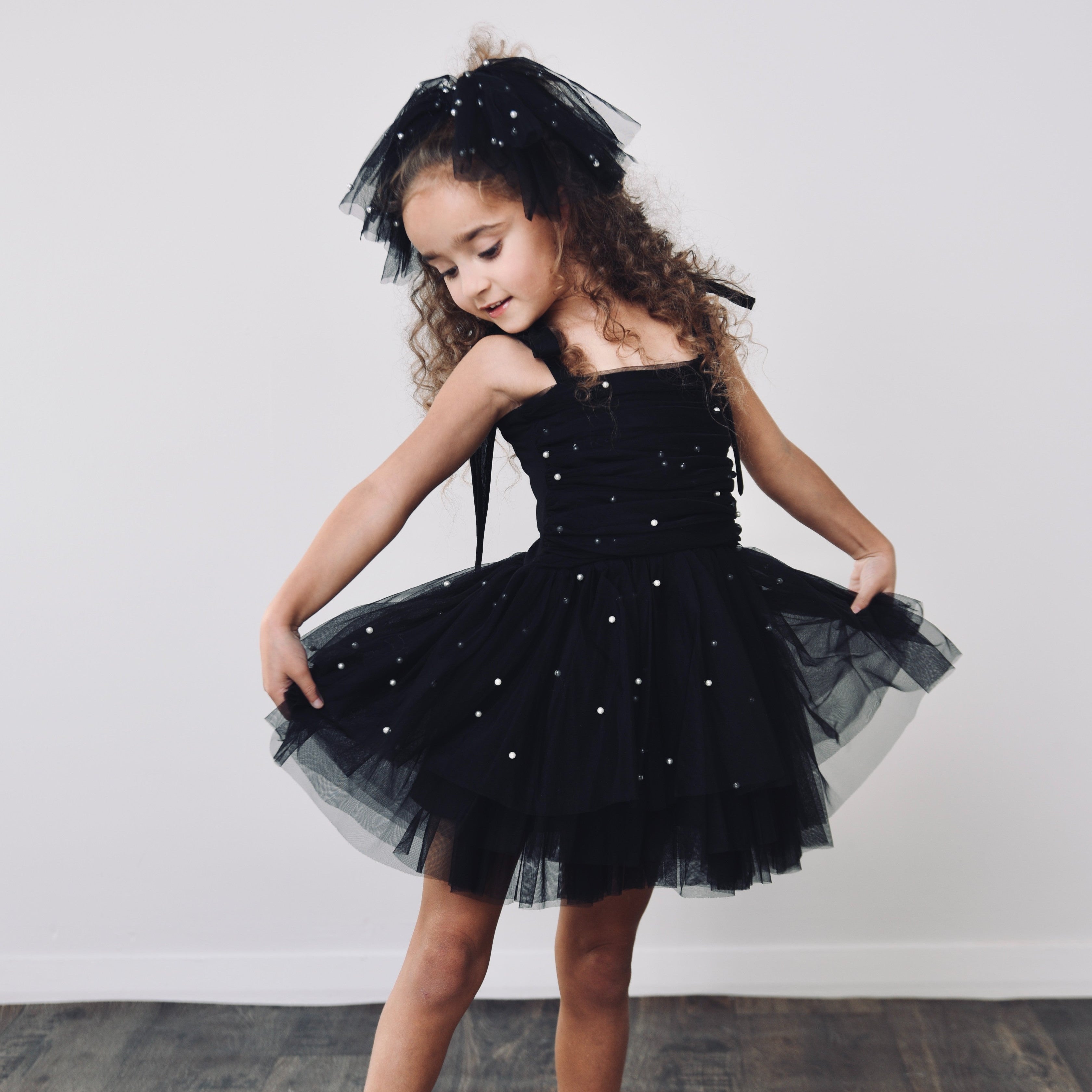 DOLLY® PEARL TULLE BALLERINA DRESS black ⚪