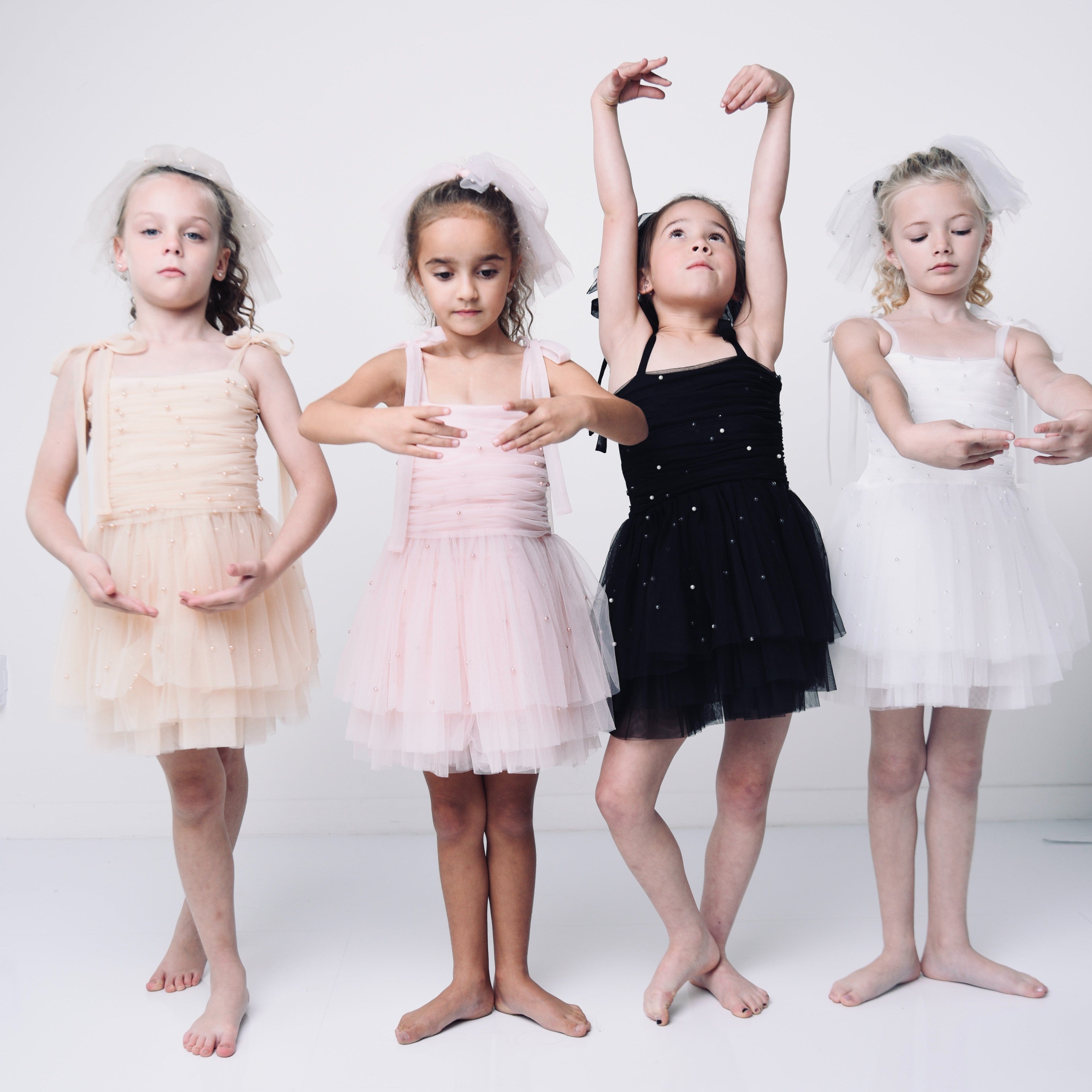 DOLLY® PEARL TULLE BALLERINA DRESS cream ⚪