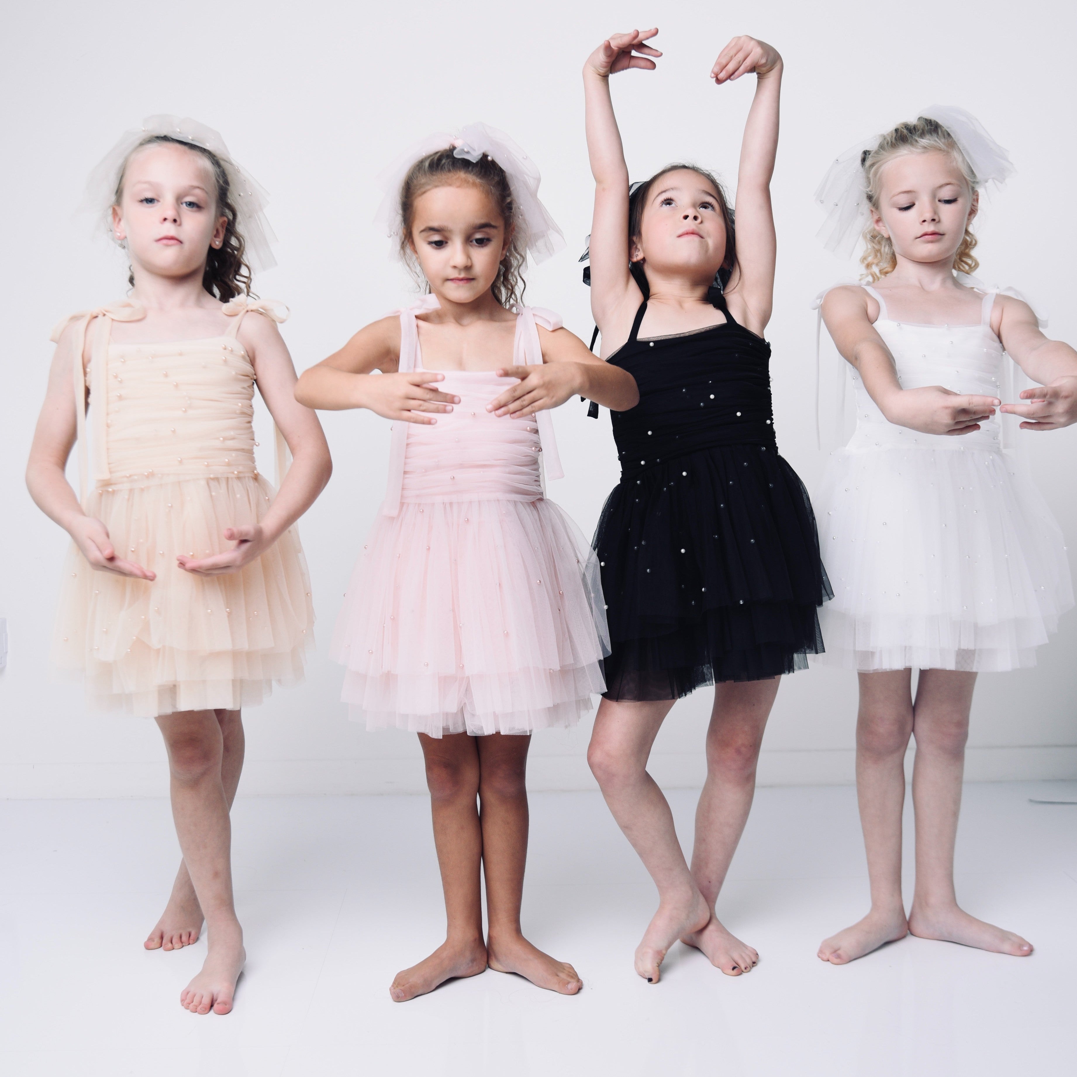 DOLLY® PEARL TULLE BALLERINA DRESS black ⚪