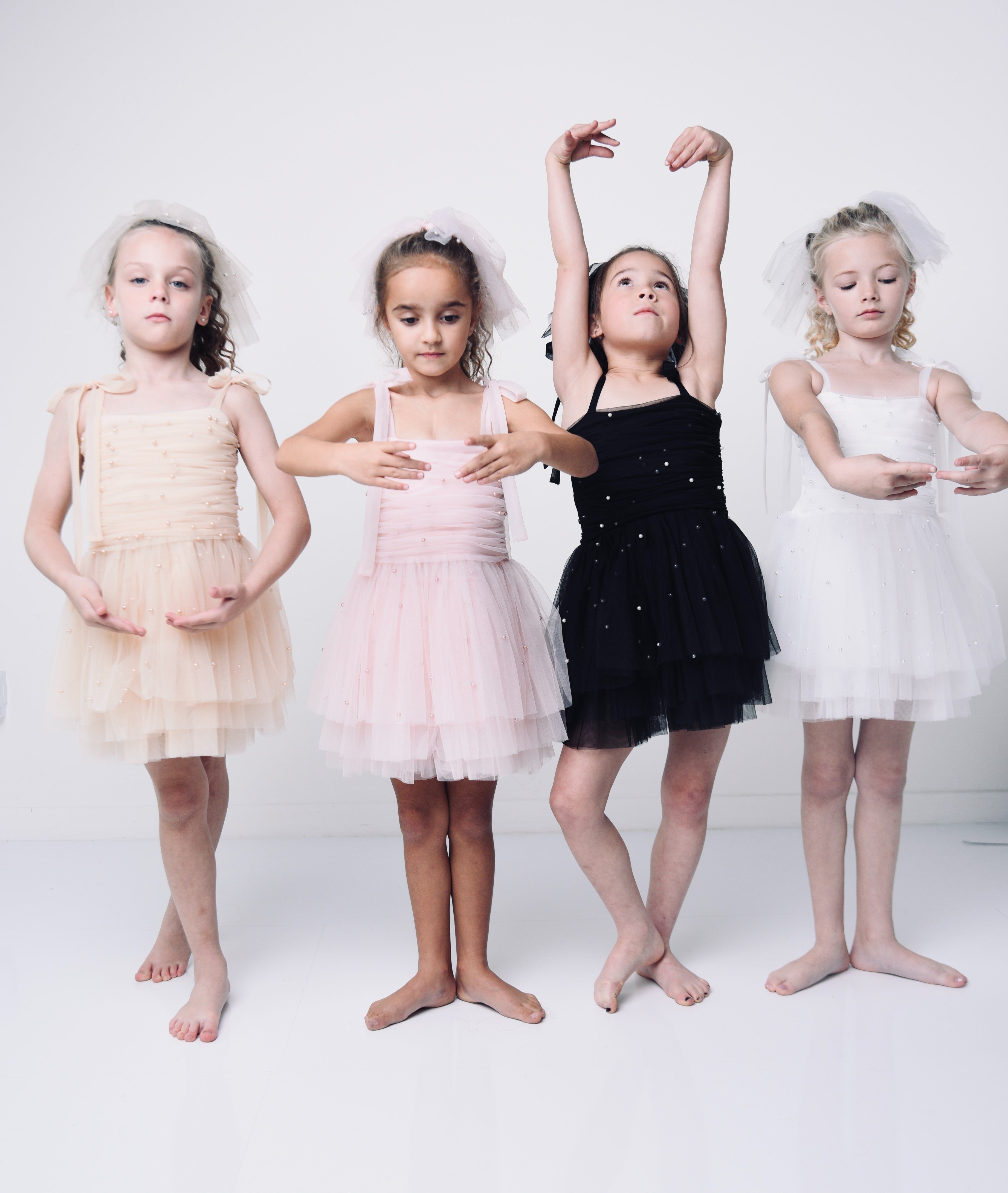 DOLLY® PEARL TULLE BALLERINA DRESS white ⚪