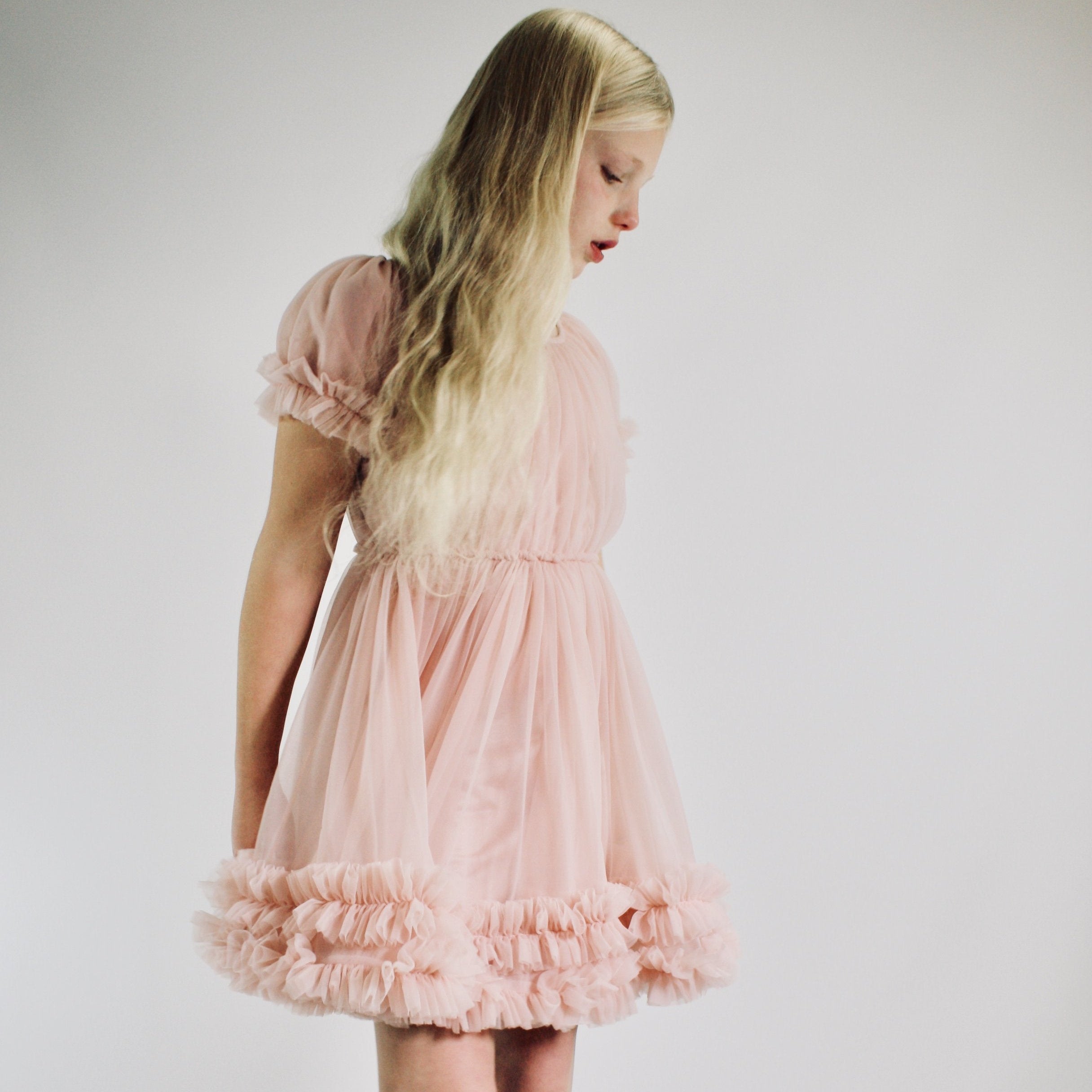 DOLLY by Le Petit Tom ® FRILLY DRESS ballet pink - DOLLY by Le Petit Tom ®