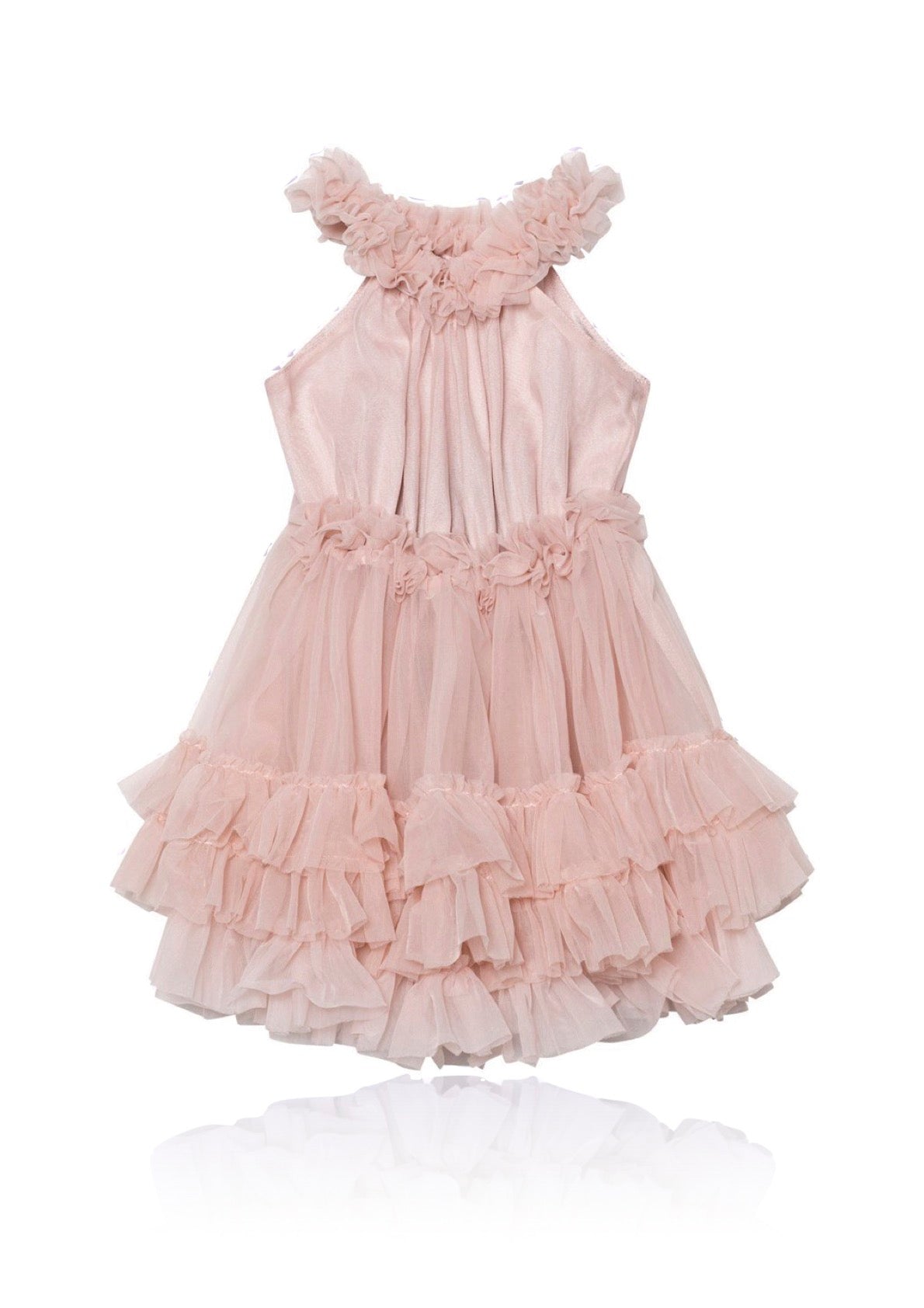 DOLLY ® RUFFLED CHIFFON DANCE DRESS ballet pink