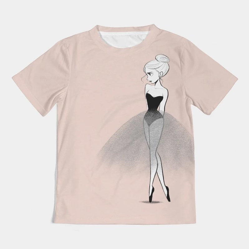 DOLLY DOODLING BALLERINA KIDS TEE...